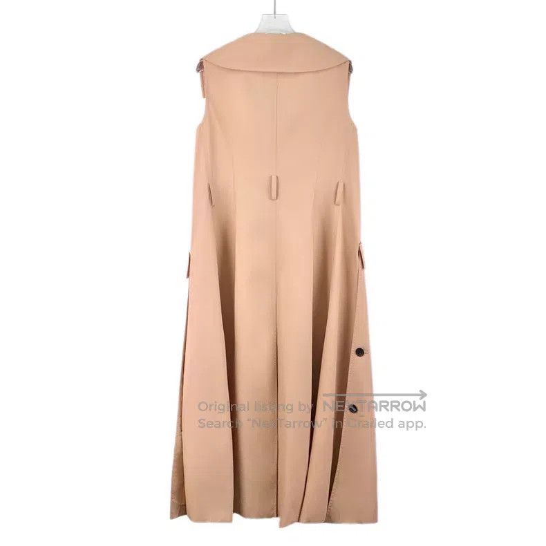 Dior Dior Brown cotton lapel double-breasted sleeveless windbre Size XS / US 0-2 / IT 36-38 - 2 Thumbnail