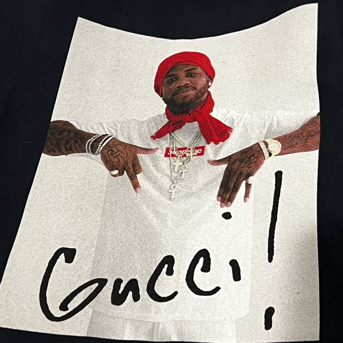 Supreme Supreme Gucci Mane Photo Tee Size US L / EU 52-54 / 3 - 25 Thumbnail