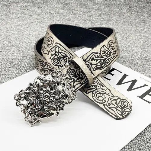 VIBE Rose Pu Leather Belt Belt Size ONE SIZE - 4 Thumbnail