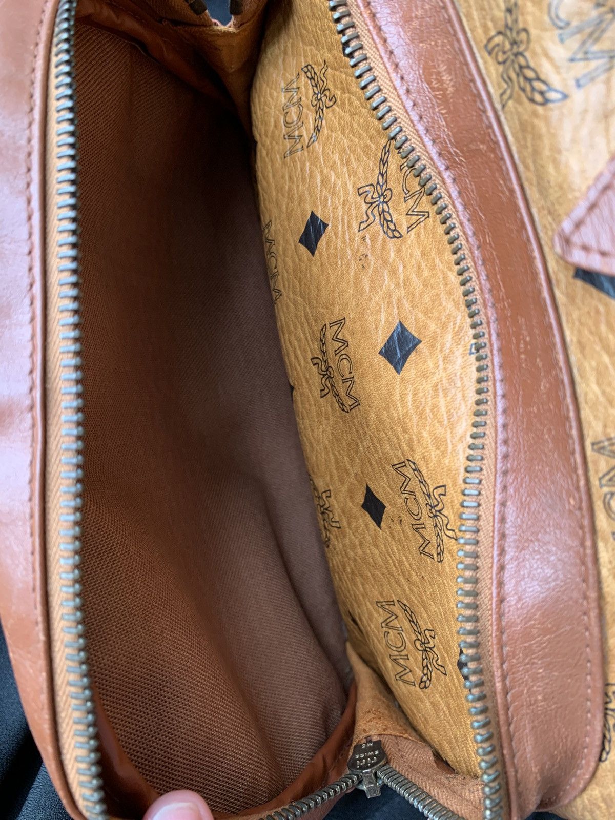 MCM × Vintage VINTAGE MCM VISETOS COGNAC MONOGRAM LEATHER BACKPACK Size ONE SIZE - 7 Thumbnail