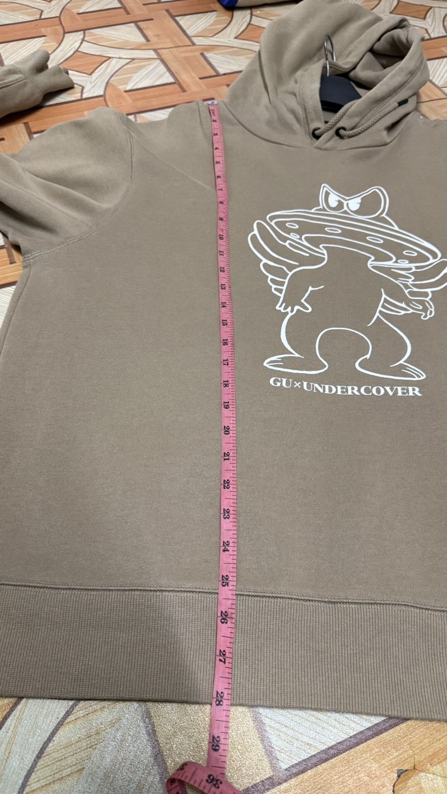 GU × Undercover GU X UNDERCOVER HOODIE BROWN XXL Size US XXL / EU 58 / 5 - 10 Thumbnail