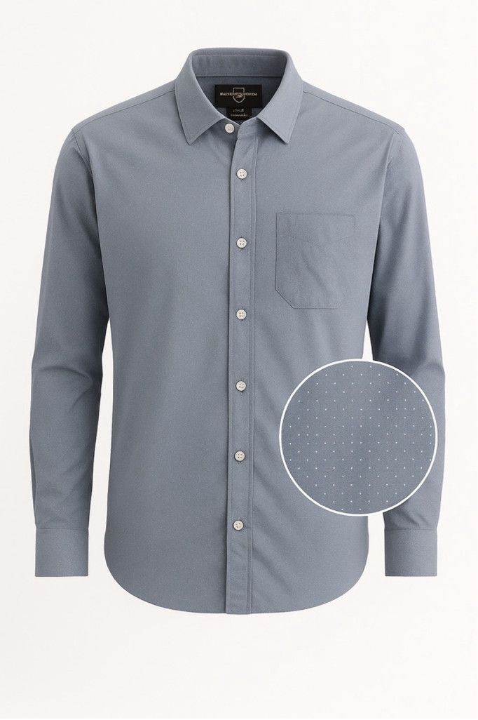 Black Brown 1826 Black Brown 1826 Micro-Dot Button-Up Shirt – Blue – Size S Size US S / EU 44-46 / 1 - 2 Thumbnail