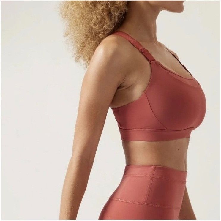 Athleta Athleta Ultimate Adjustable Sports Bra Muted Red Sz M Size M / US 6-8 / IT 42-44 - 5 Thumbnail