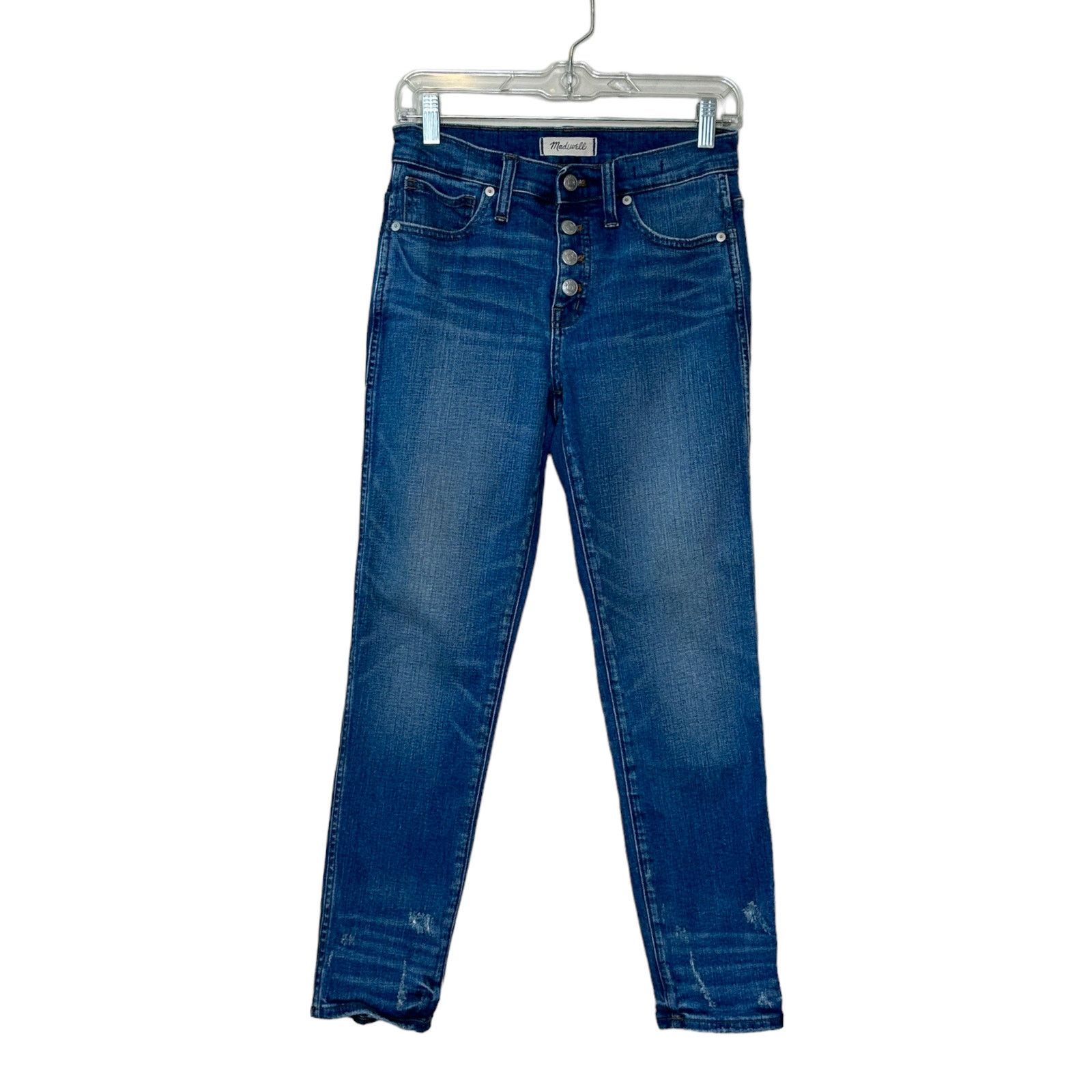 Madewell Madewell slim buttoned distressed hems stretch jeans size 26 Size 26" / US 2 / IT 38 - 12 Thumbnail