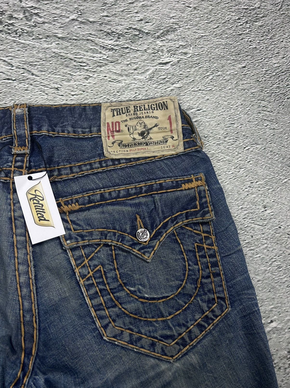 True Religion True Religion jeans vintage Billy denim pants straight Size US 32 / EU 48 - 2 Thumbnail