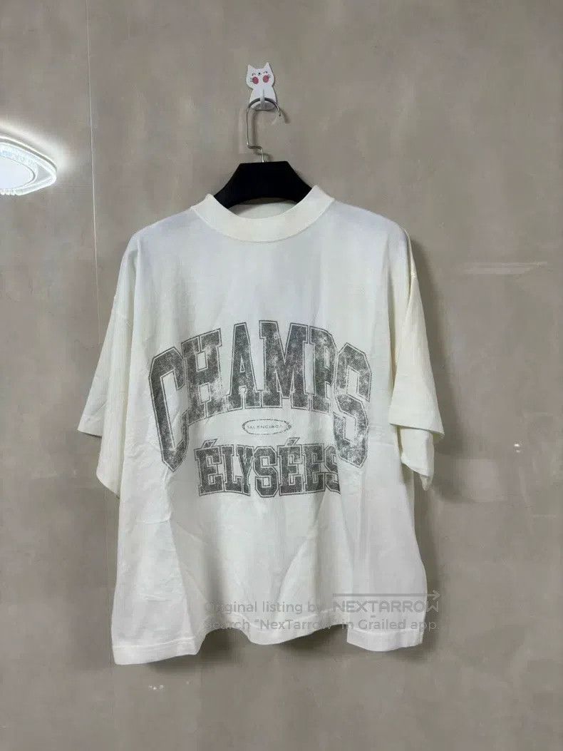 Balenciaga Balenciaga Alphabet Pattern Printed Round Neck Casual Shor Size US S / EU 44-46 / 1 - 1 Thumbnail