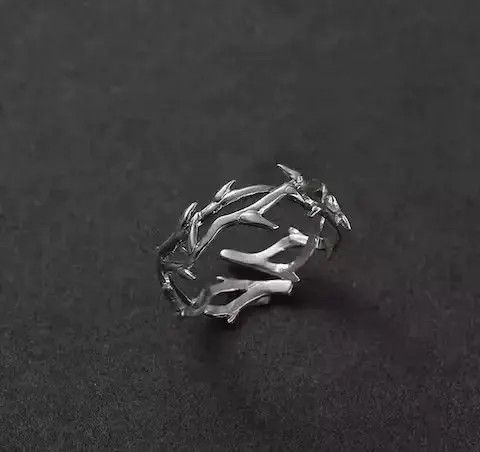 Jewelry Irregular Thorns Adjustable Ring Size ONE SIZE - 3 Thumbnail