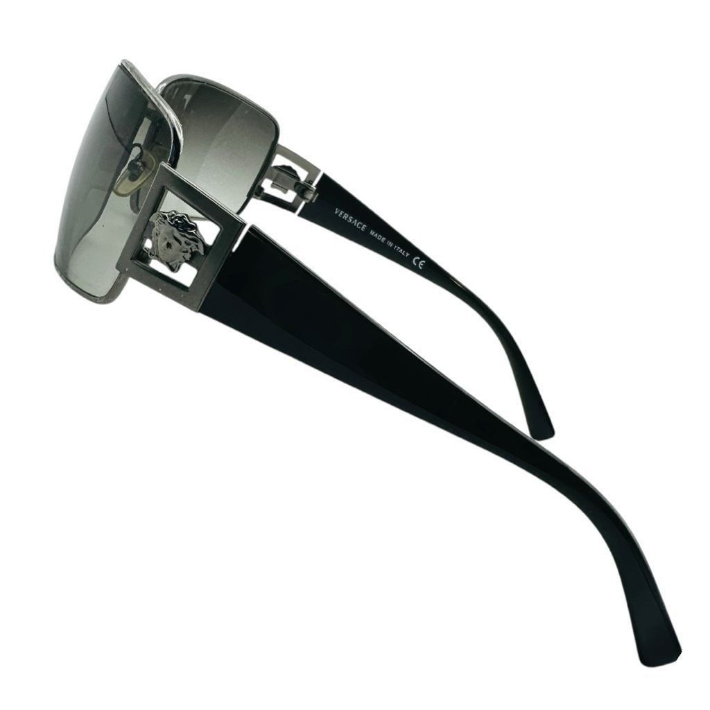Versace VERSACE Medusa Logo Sunglasses Black Gray Silver Gradient Le Size ONE SIZE - 3 Thumbnail
