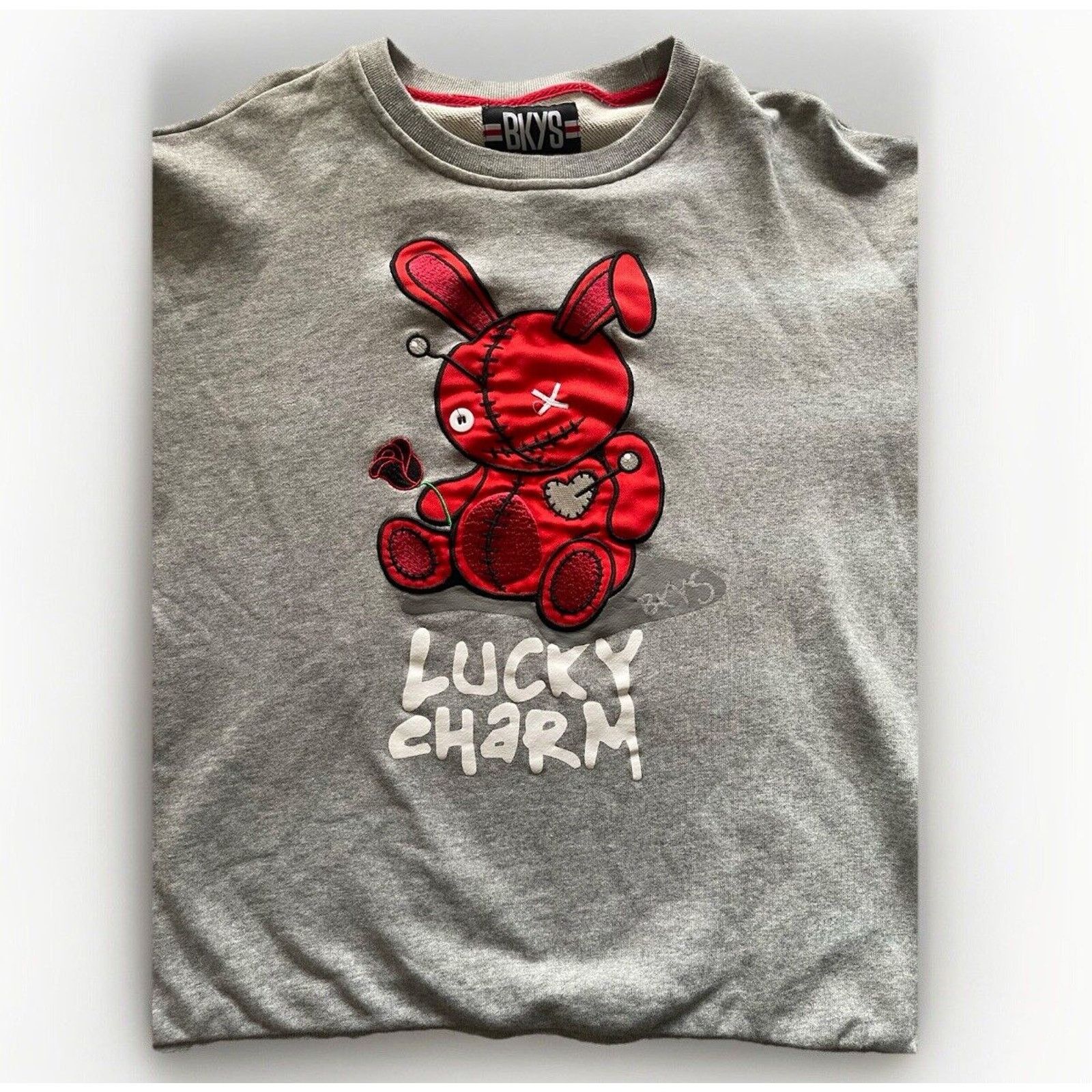 Lucky Brand BKYS Lucky Charm Embroidered Bunny L Sweatshirt Streetwear Size US L / EU 52-54 / 3 - 1 Thumbnail