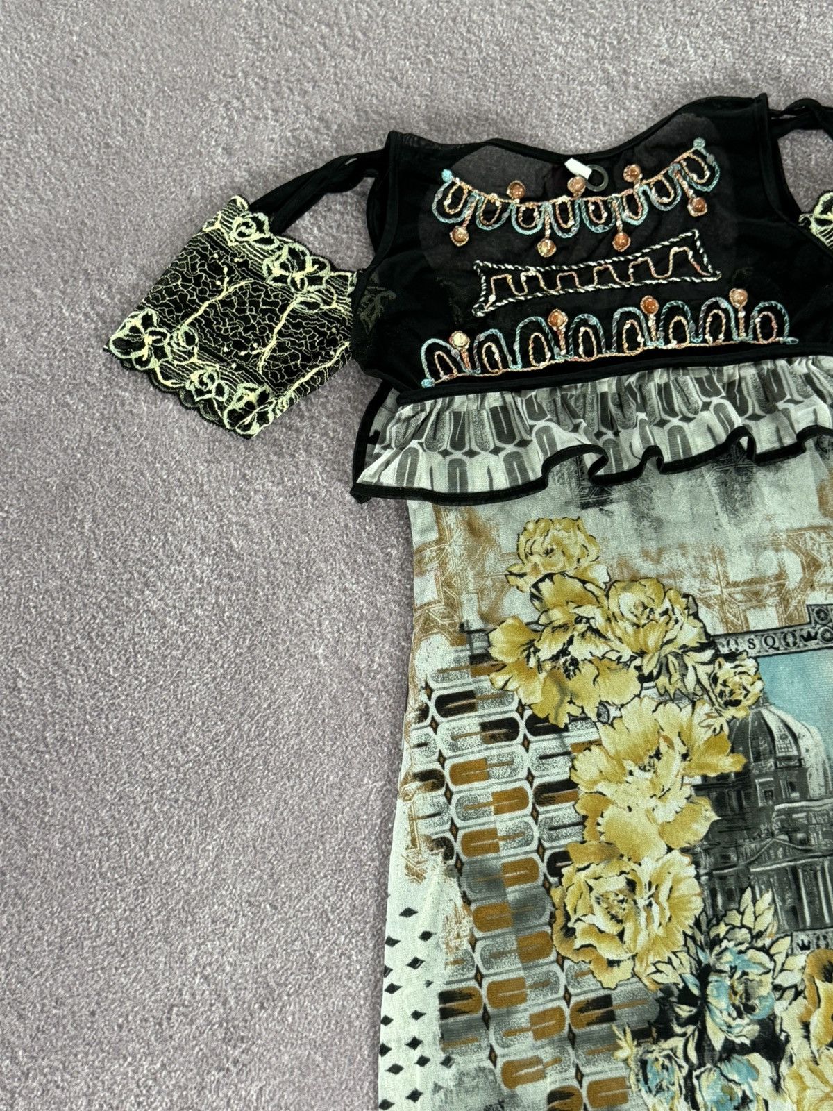 Japanese Brand Y2K Save The Queen Very Rare 00s Maxi Dress Size S / US 4 / IT 40 - 14 Thumbnail