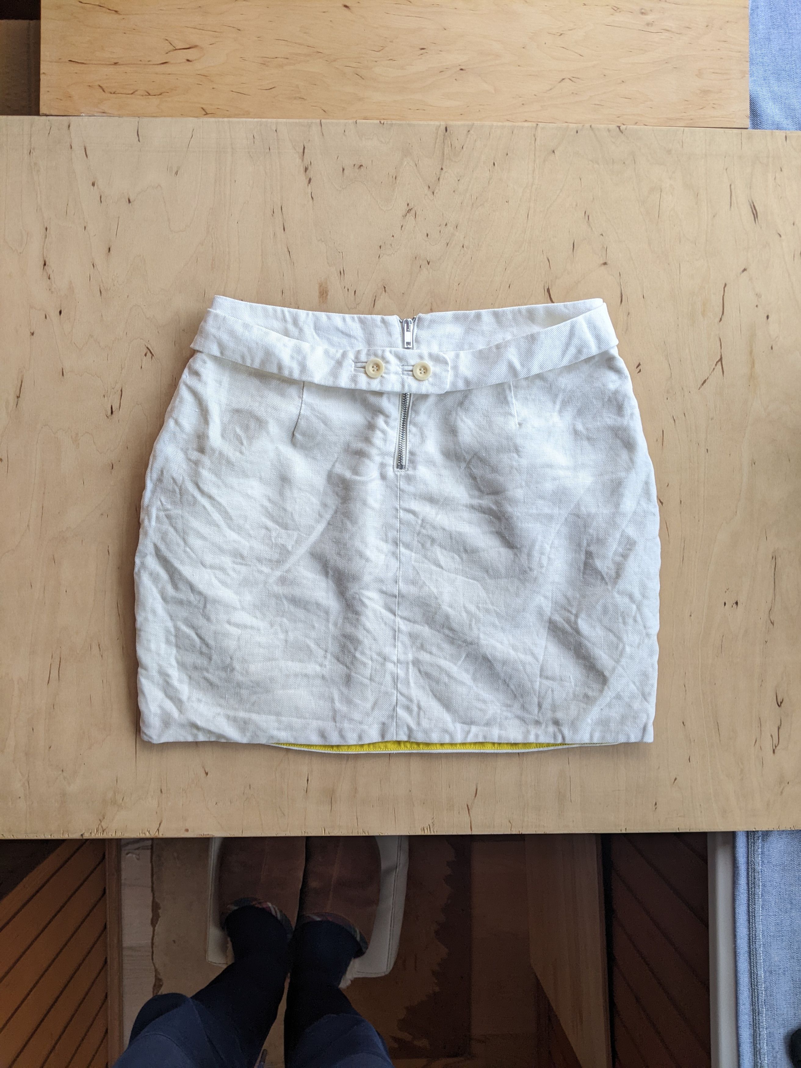 Chloe See by Chloe Womens Skirt Linnen Vintage Luxury Size 28" / US 6 / IT 42 - 2 Thumbnail