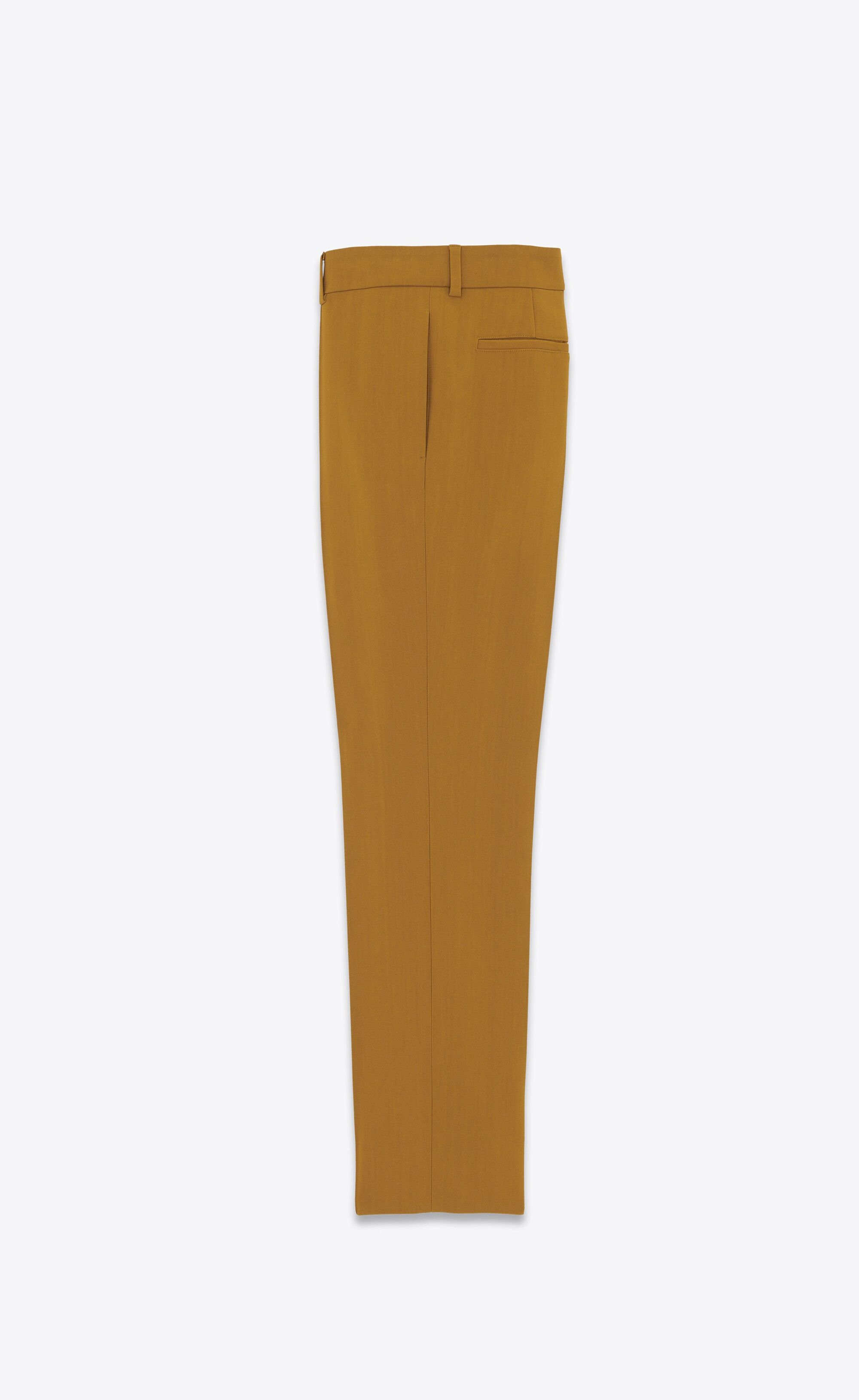 Saint Laurent Paris o1s1wg110125 779114 Low-Rise Pant in Stretch Gabardine Size US 36 / EU 52 - 2 Thumbnail