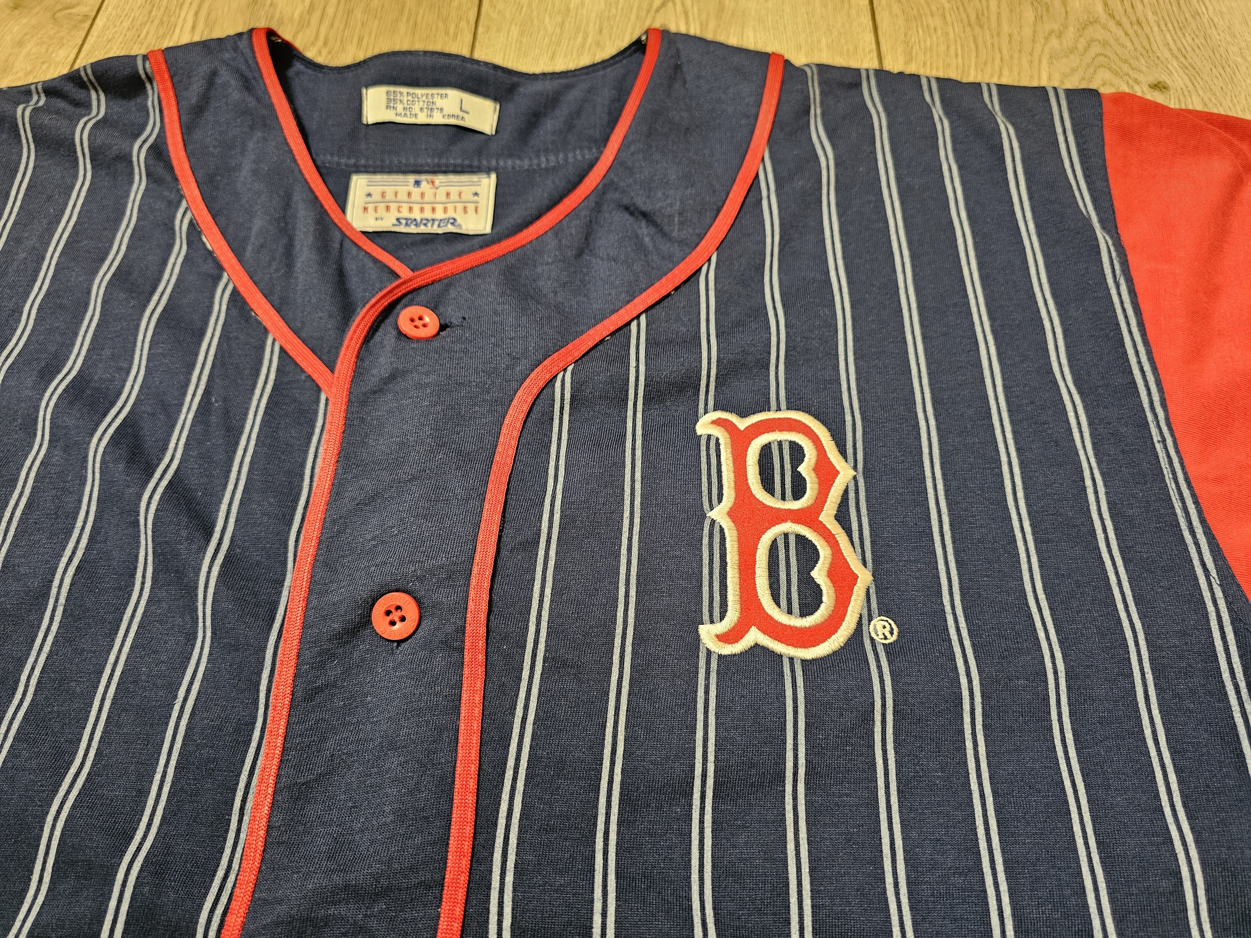 Starter × Vintage BOSTON RED SOX VINTAGE JERSEY STARTER 90s BASEBALL Size US L / EU 52-54 / 3 - 3 Thumbnail