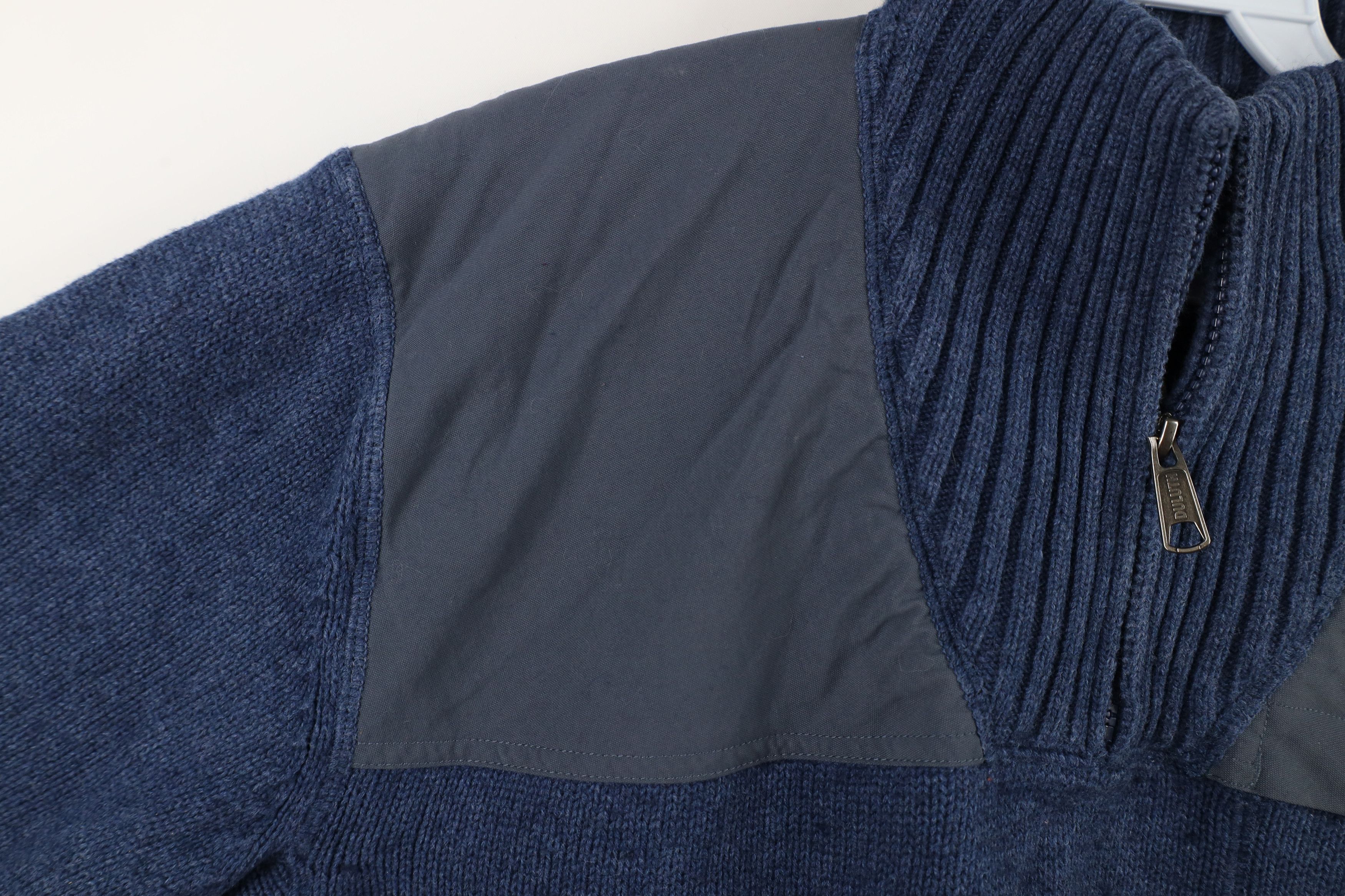 Duluth Trading Company × Vintage Duluth Trading Co Blend Knit Half Zip Commando Sweater Blue Size US L / EU 52-54 / 3 - 6 Thumbnail