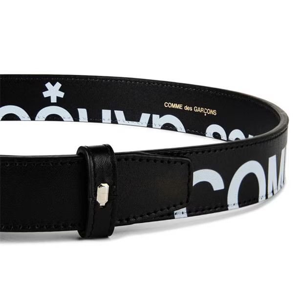 Comme des Garcons o1tko10125 Size: OS / Logo Belt in Black/White Size ONE SIZE - 6 Thumbnail