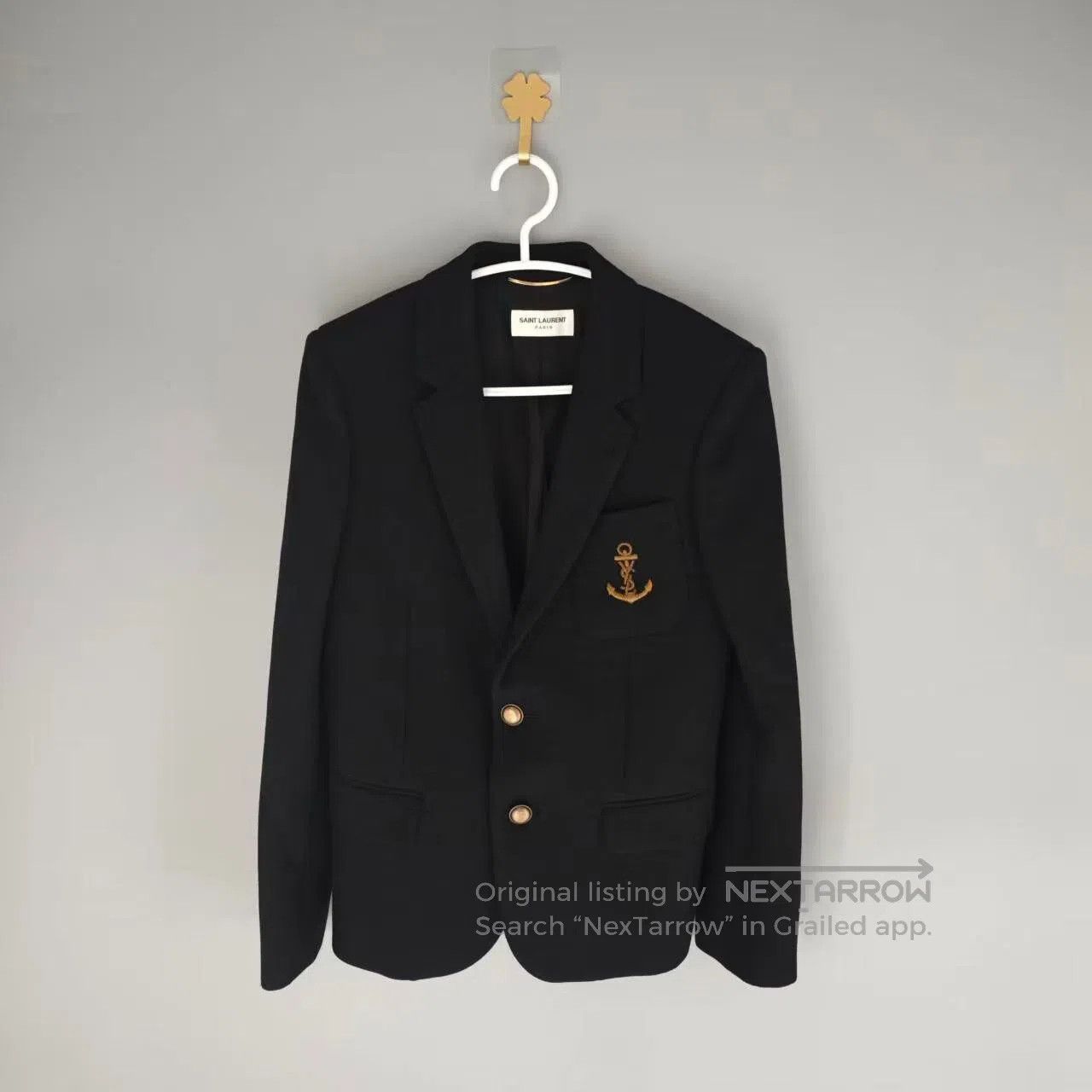 Saint Laurent Paris Saint Laurent Napoleonic Officer Embroidered