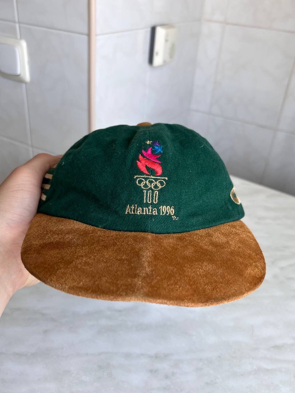 Vintage Atlanta 1996 vintage usa dad cap hat y2k band art usa green Size ONE SIZE - 2 Thumbnail