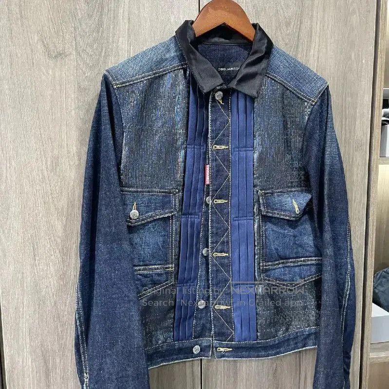 Dsquared2 DSQUARED2 Blue Leather Women's Jacket . Size S / US 4 / IT 40 - 4 Thumbnail