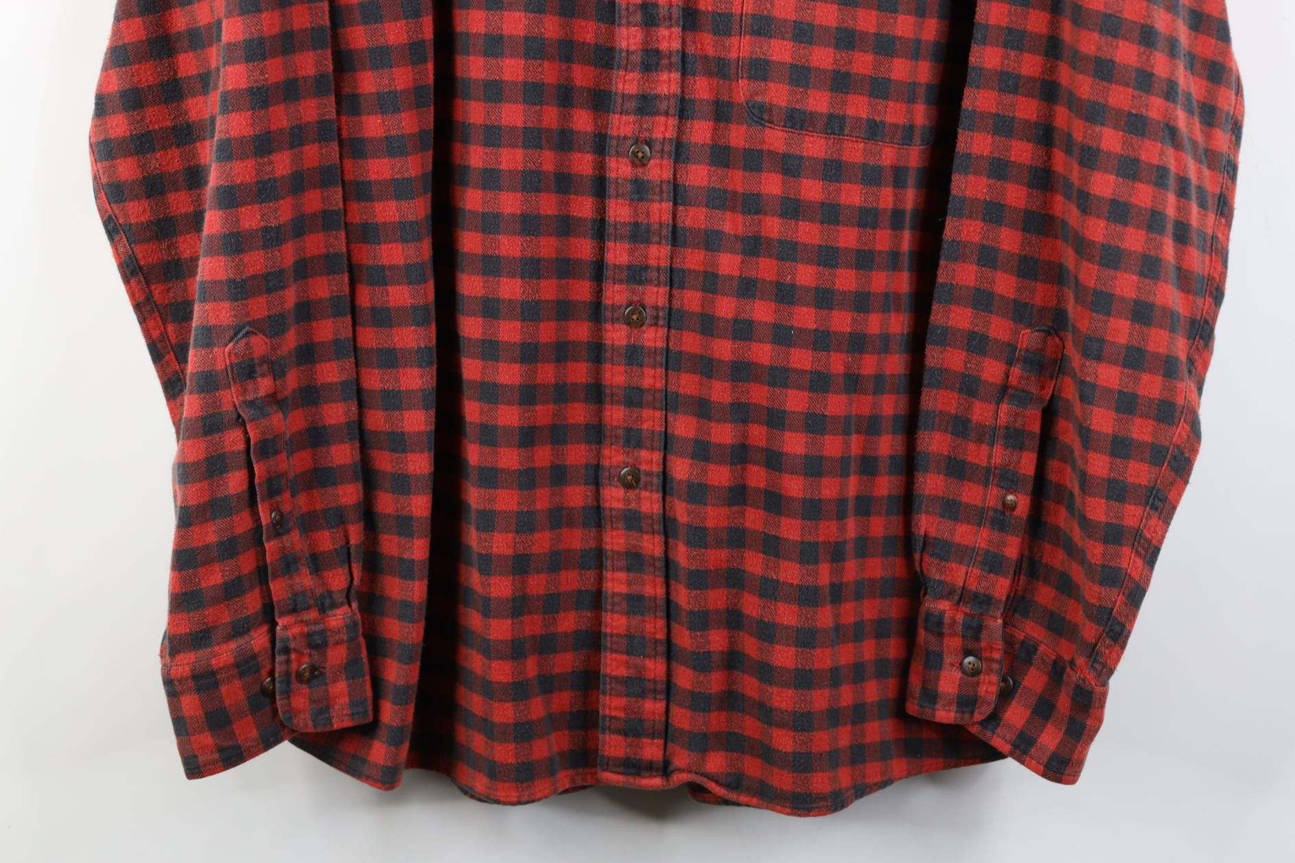 Lands' End Vintage 90s Lands End Collared Button Down Shirt Plaid Size US L / EU 52-54 / 3 - 3 Thumbnail