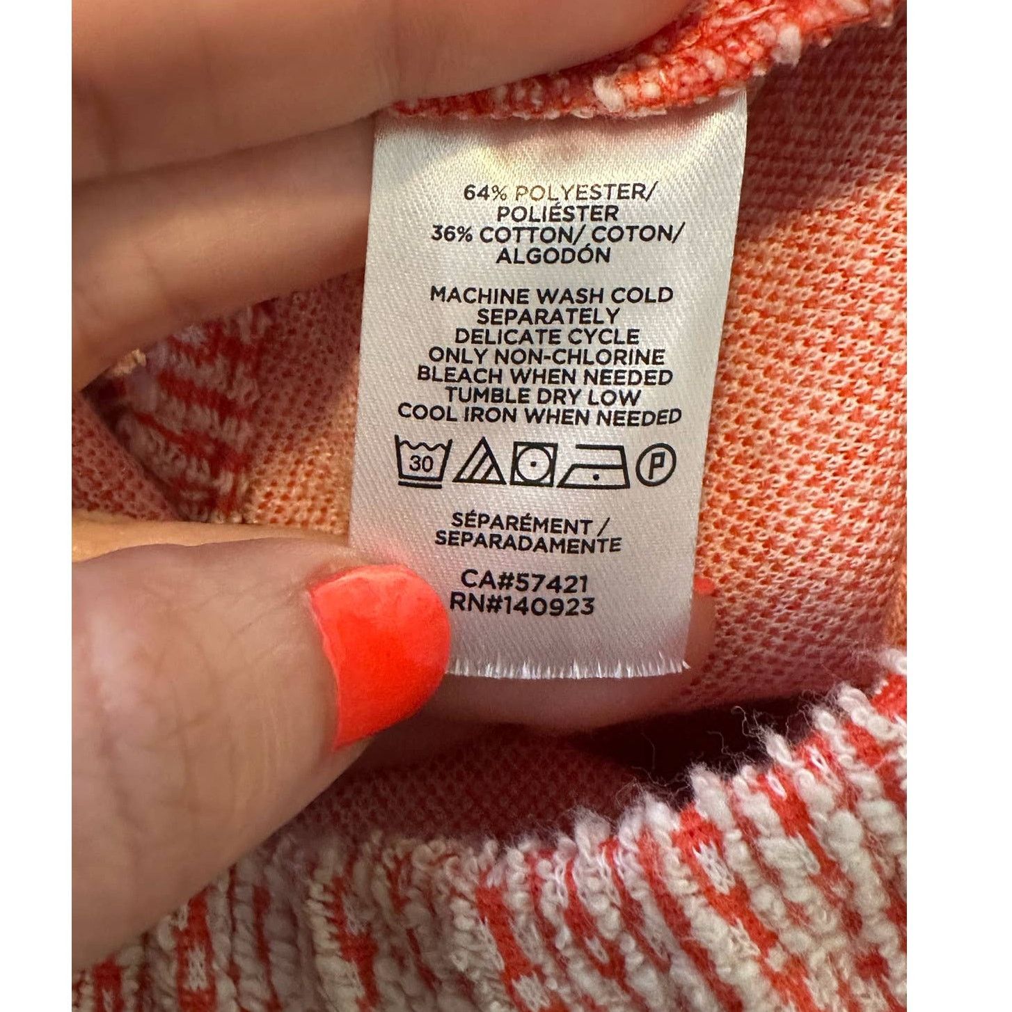 Loft Loft orange textured fabric cami tank top size M Size M / US 6-8 / IT 42-44 - 4 Thumbnail