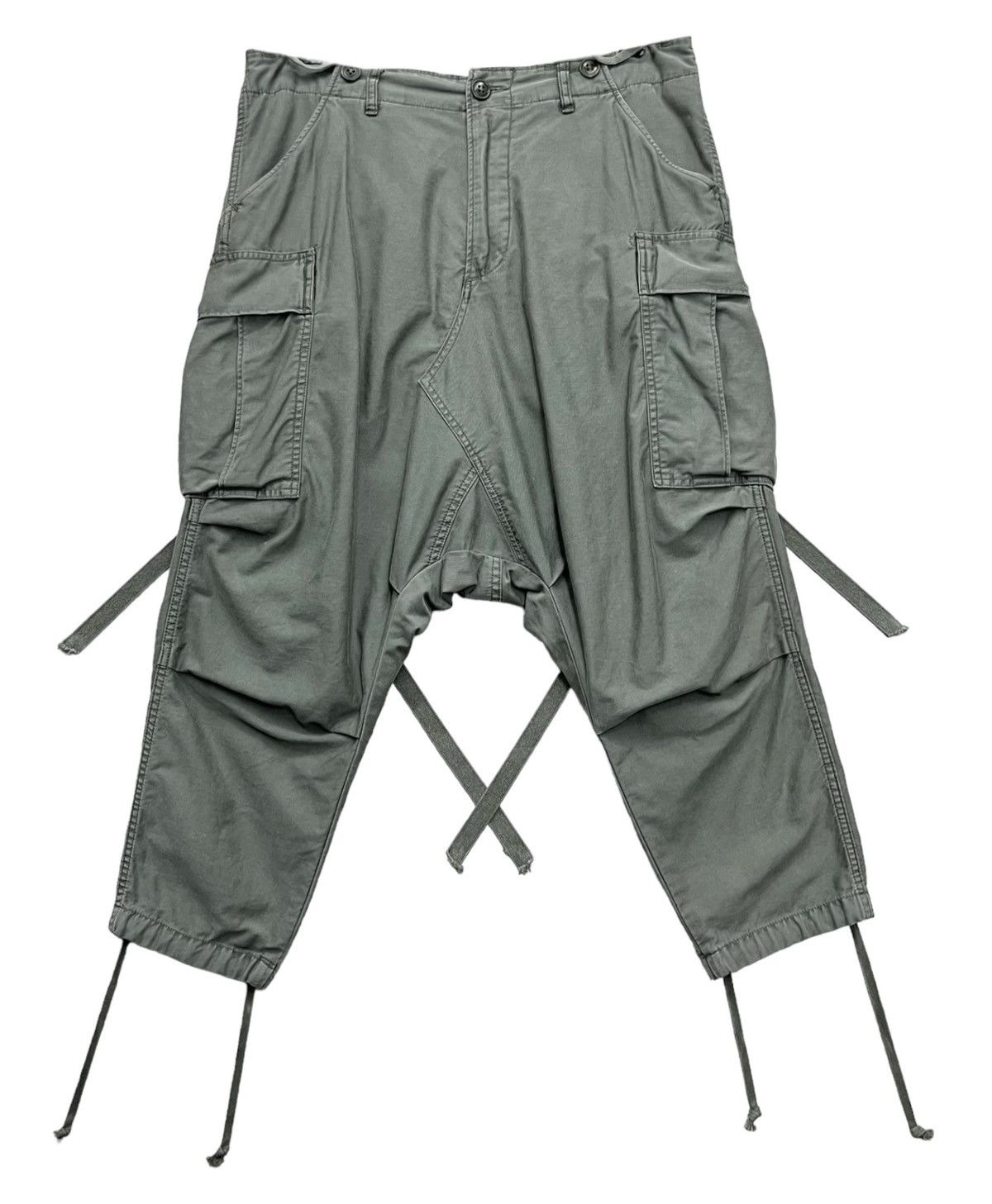 Edition Japan 🔥FYE🔥RNA Bondage Military Drop Crotch Cropped Pants Size US 30 / EU 46 - 1 Thumbnail