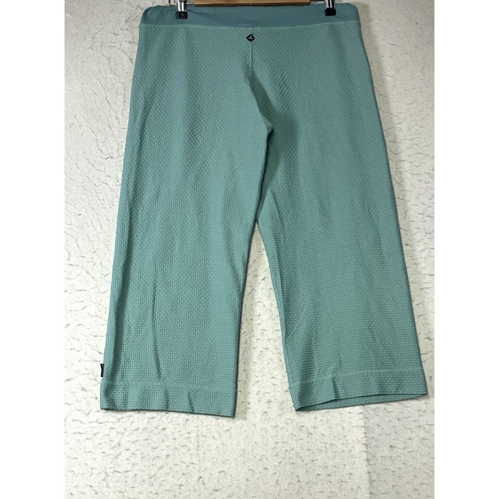 Prana prAna Pants Women’s Green Capri Jogger Kinetic Stretch Elastic Waist Size L Regular Size 36" / US 14 / IT 50 - 2 Thumbnail