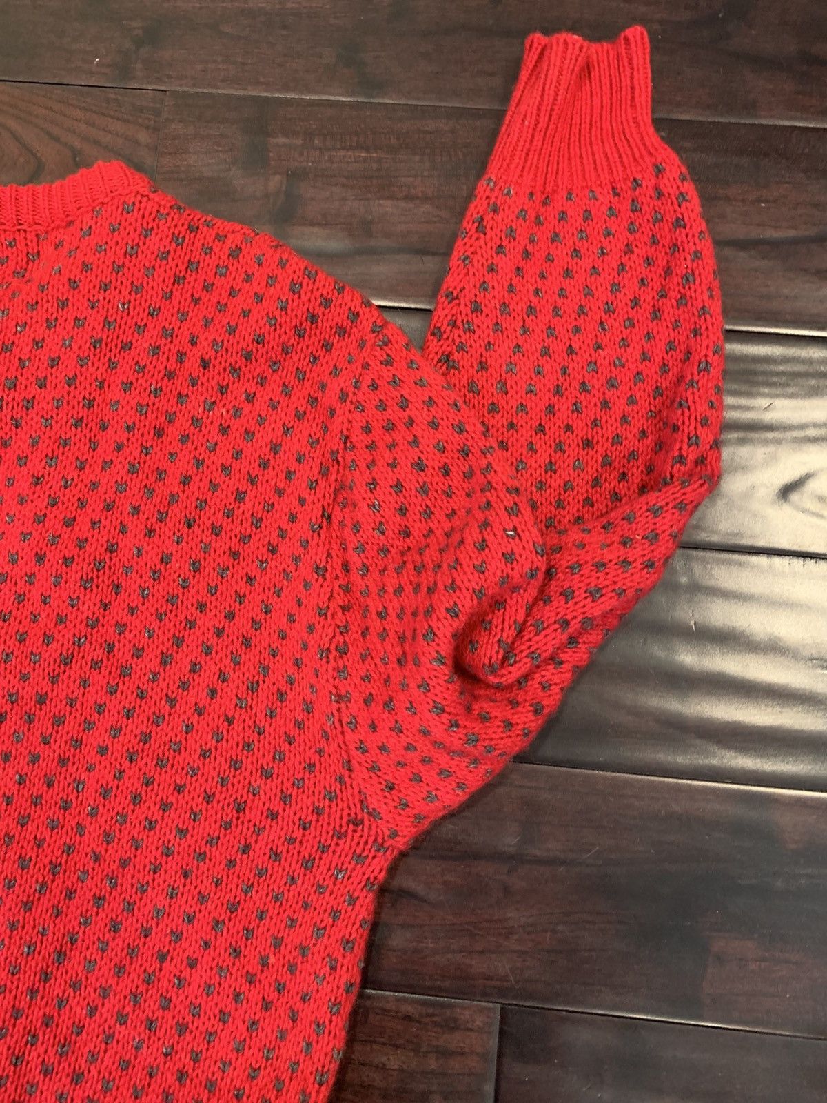 Vintage 90s Royal north mills outfitters red wool sweater Size US L / EU 52-54 / 3 - 6 Thumbnail