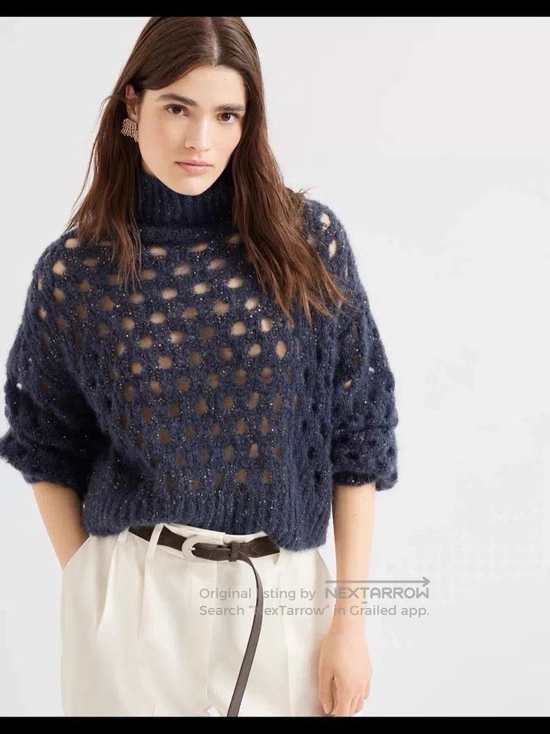Brunello Cucinelli Brunello Cucinelli Sequin Sweater Size XS / US 0-2 / IT 36-38 - 9 Thumbnail