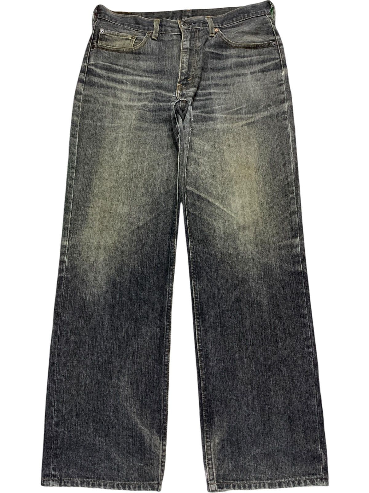 Vintage 80s Levis 502 Faded Wash Distressed Baggy Jeans