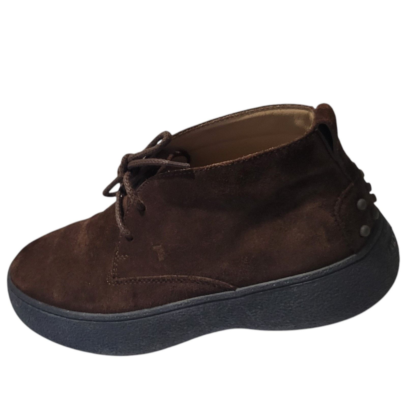 Tod's TODS Men Boots - Brown Suede Lace-Up Boot UK 6.5 / US 7.5 Size US 7 / EU 40 - 5 Thumbnail