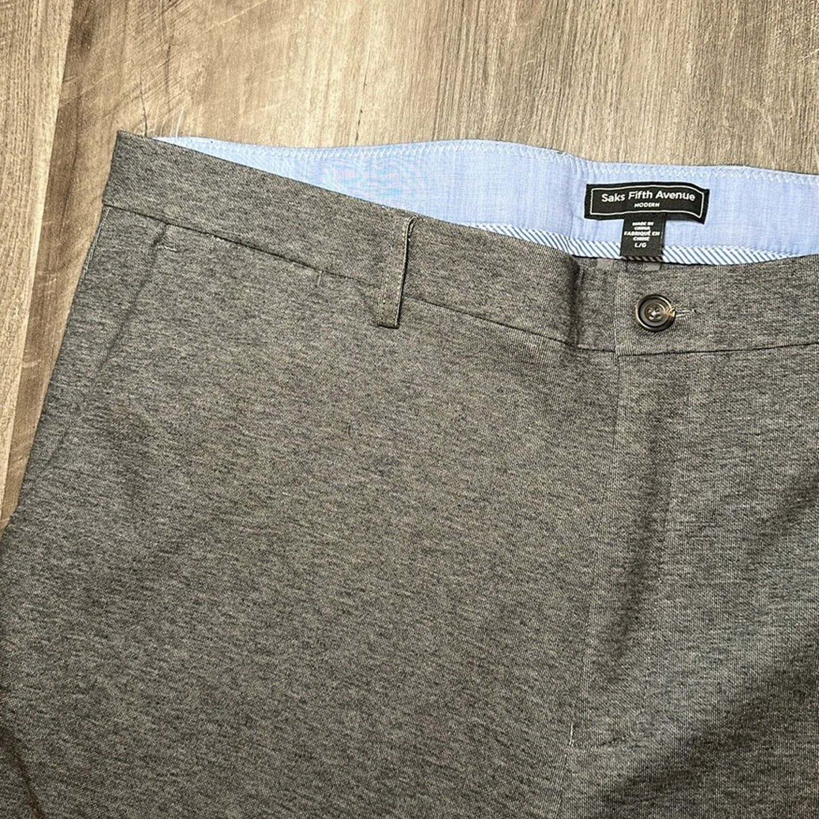 Saks Fifth Avenue Saks Fifth Avenue Modern Stretch Pants - Large (37x32) Size US 37 - 6 Thumbnail