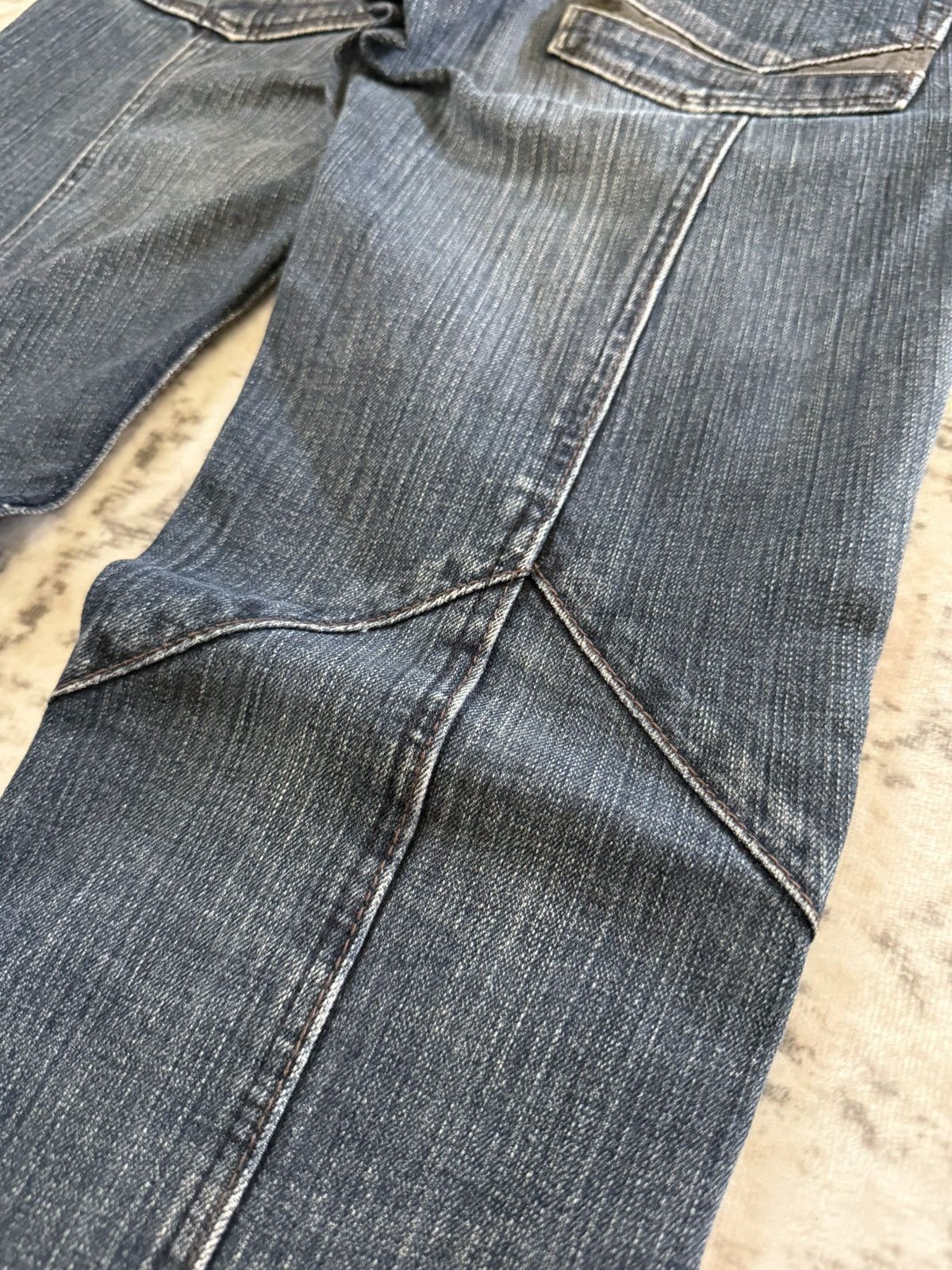 Japanese Brand Hideaways Nicole Japan Paneled Aztec Jeans Size US 30 / EU 46 - 19 Thumbnail