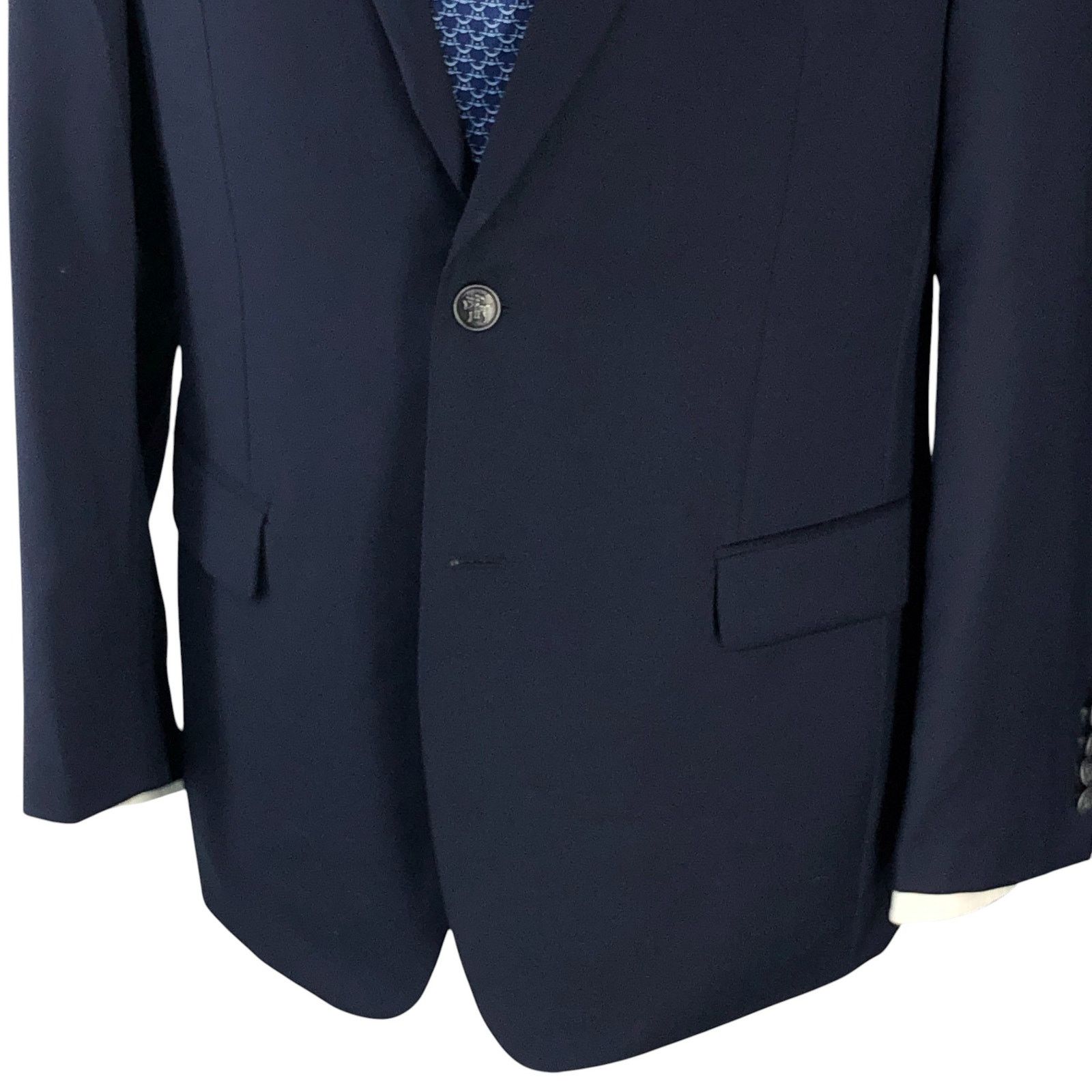 Hart Schaffner Marx Hart Schaffner Marx HSM Size 42L Blazer Navy Metal Buttons Size 42L - 3 Thumbnail