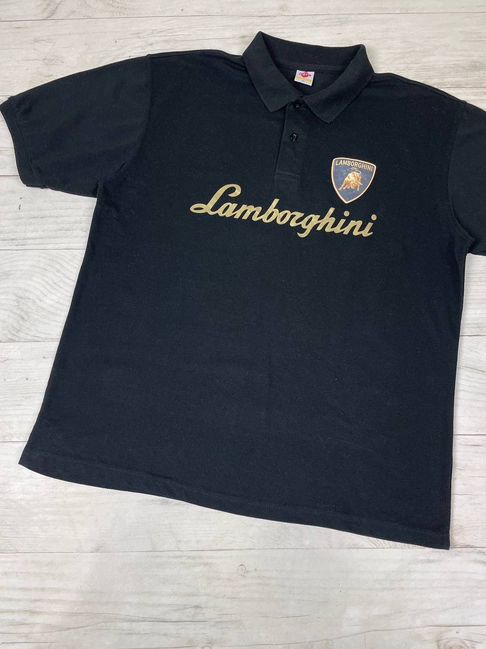Lamborghini Vintage Lamborghini Big Logo Racing F1 Polo Shirt Size US XL / EU 56 / 4 - 3 Thumbnail