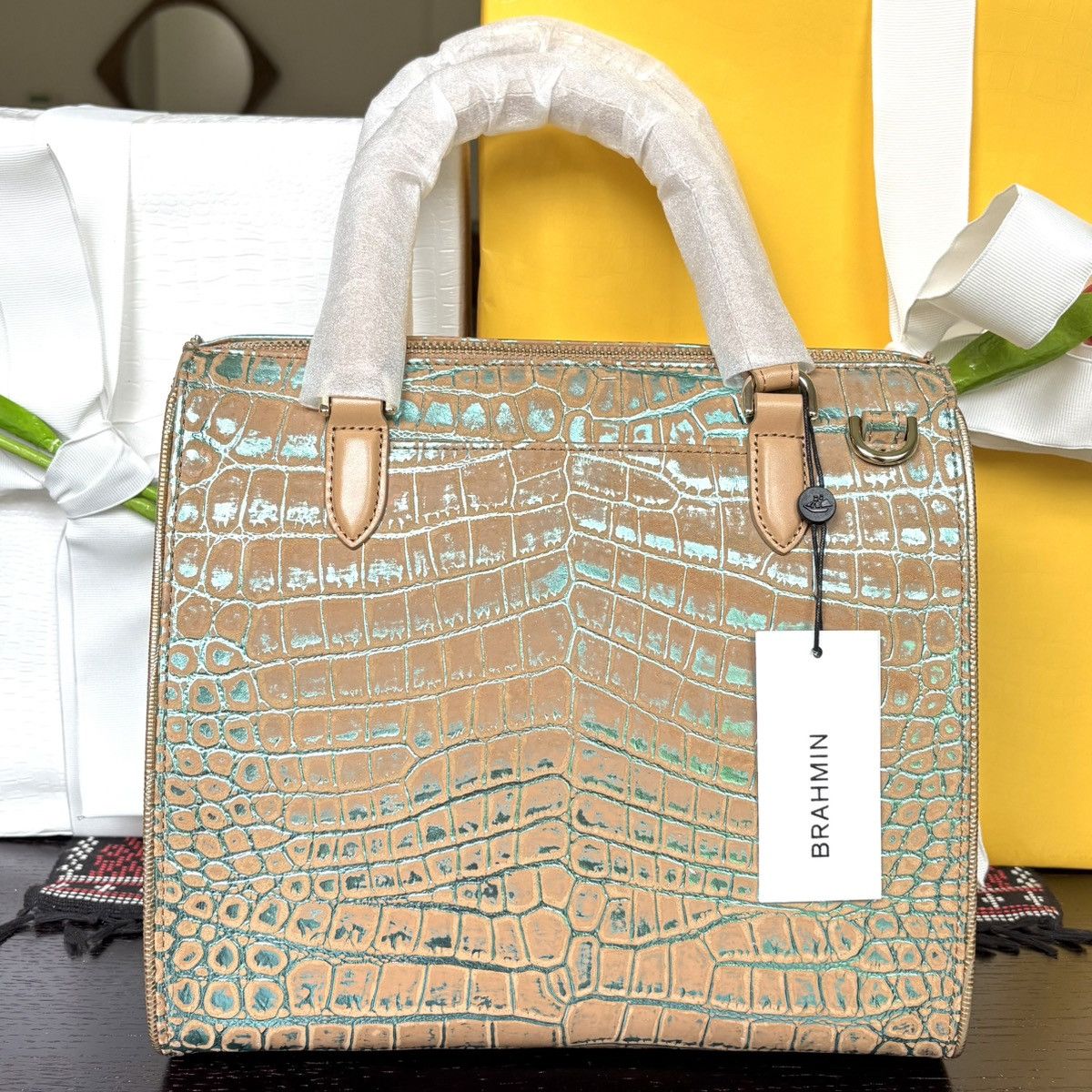 BRAHMIN Small Caroline Satchel Size ONE SIZE - 4 Thumbnail