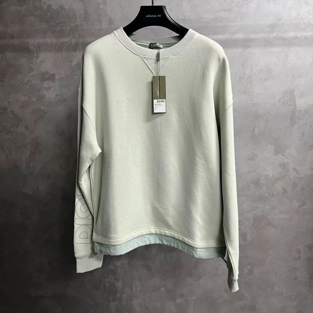 Dior dior beige letter print sweatshirt size XL Size US XL / EU 56 / 4 - 1 Thumbnail