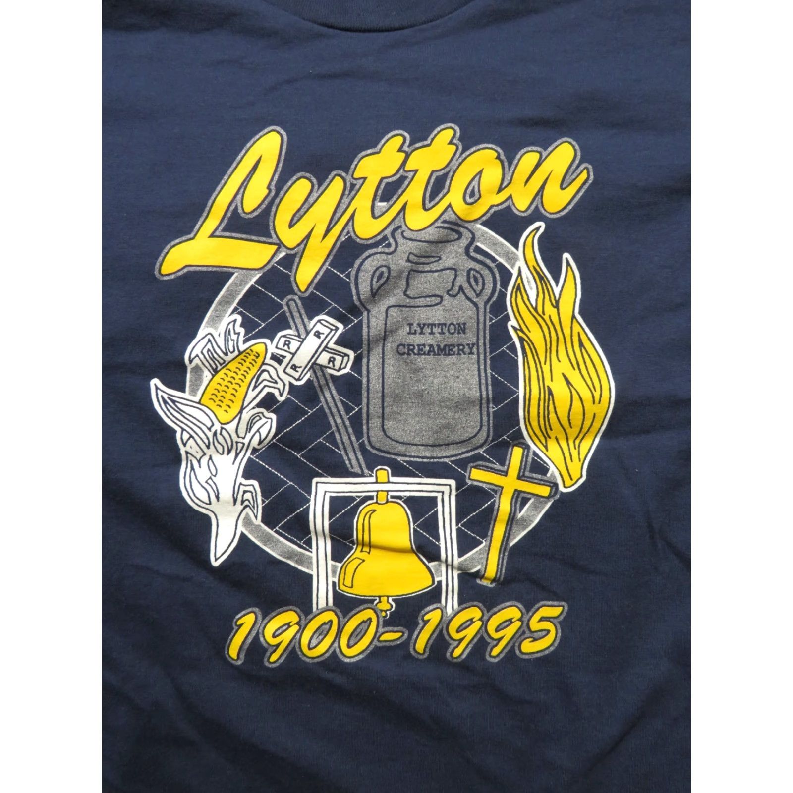 Fruit Of The Loom VTG Fruit of the Loom T-Shirt Adult XL Multicolor Crew Neck Short Sleeve 1990s USA 90s Graphic Print Men Shirt Male Size US XL / EU 56 / 4 - 2 Thumbnail