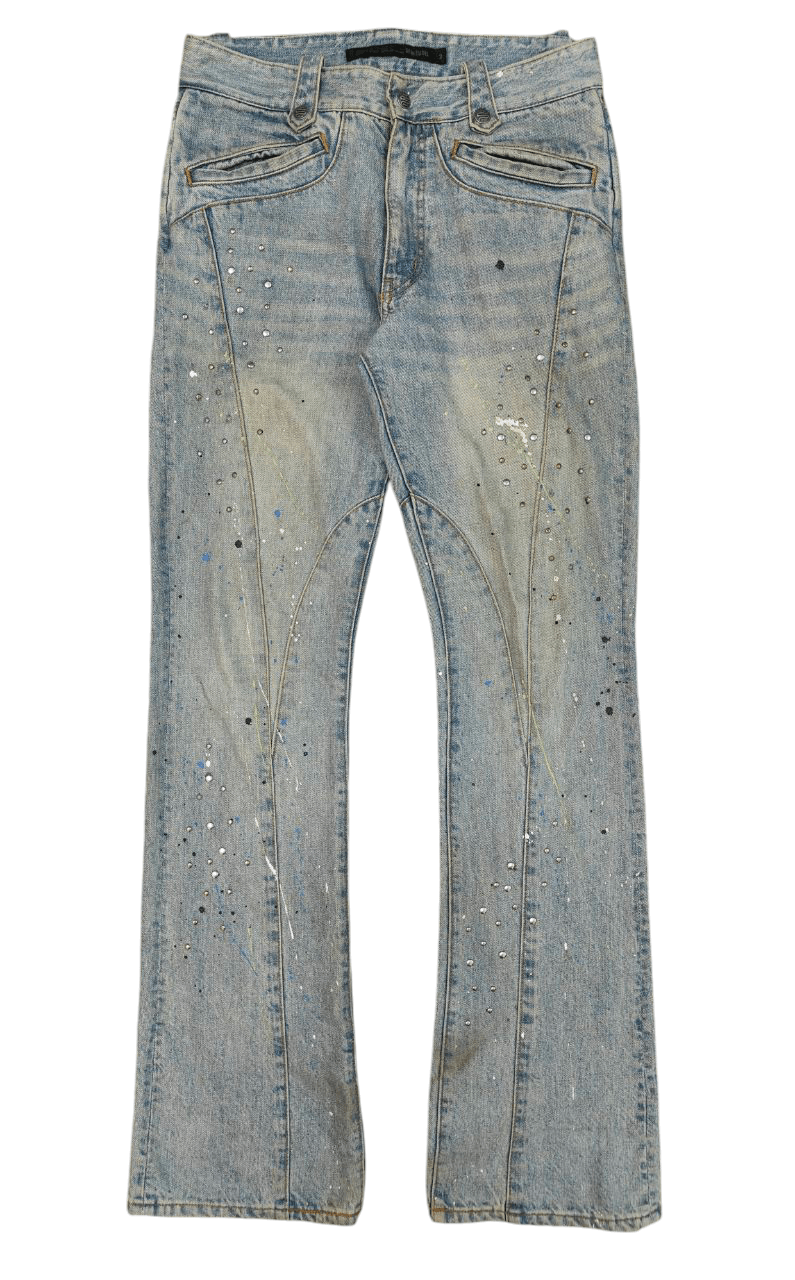 Beauty Beast × If Six Was Nine × Japanese Brand Japanese Schlussel Flare Denim Size US 30 / EU 46 - 4 Thumbnail