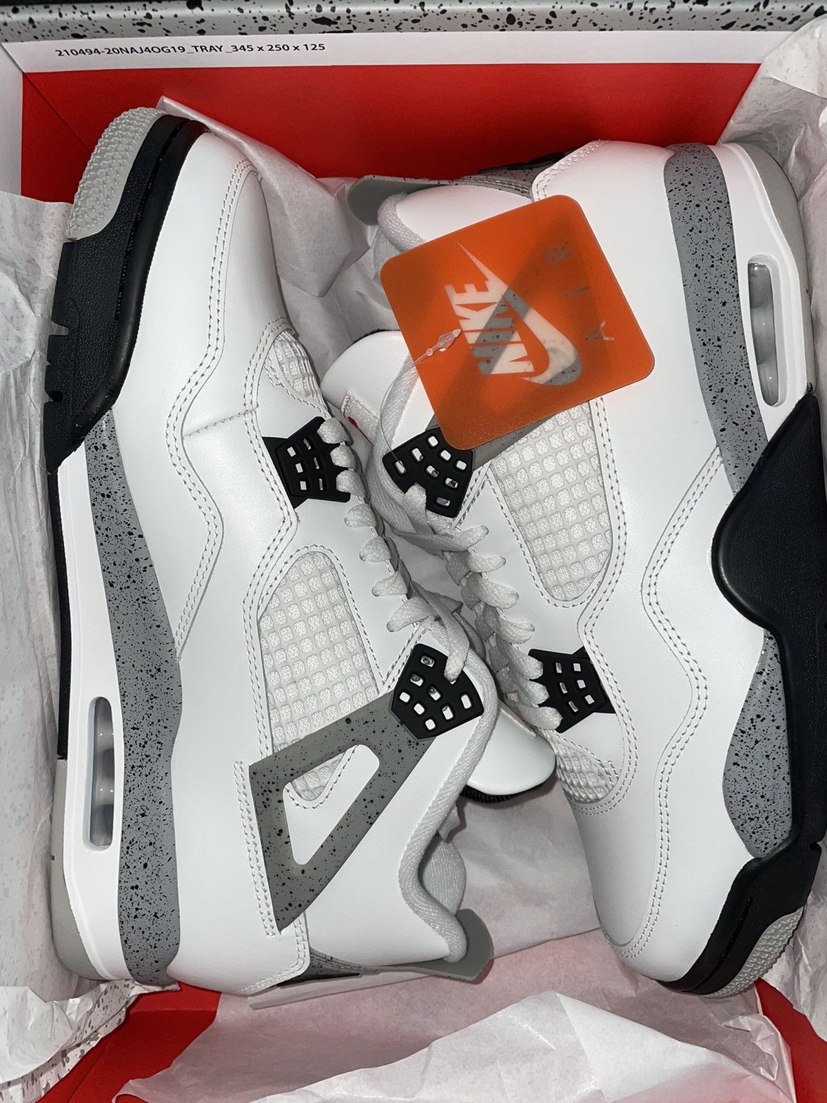 Jordan Brand Jordan 4 Retro White Cement Size US 10.5 / EU 43-44 - 1 Thumbnail