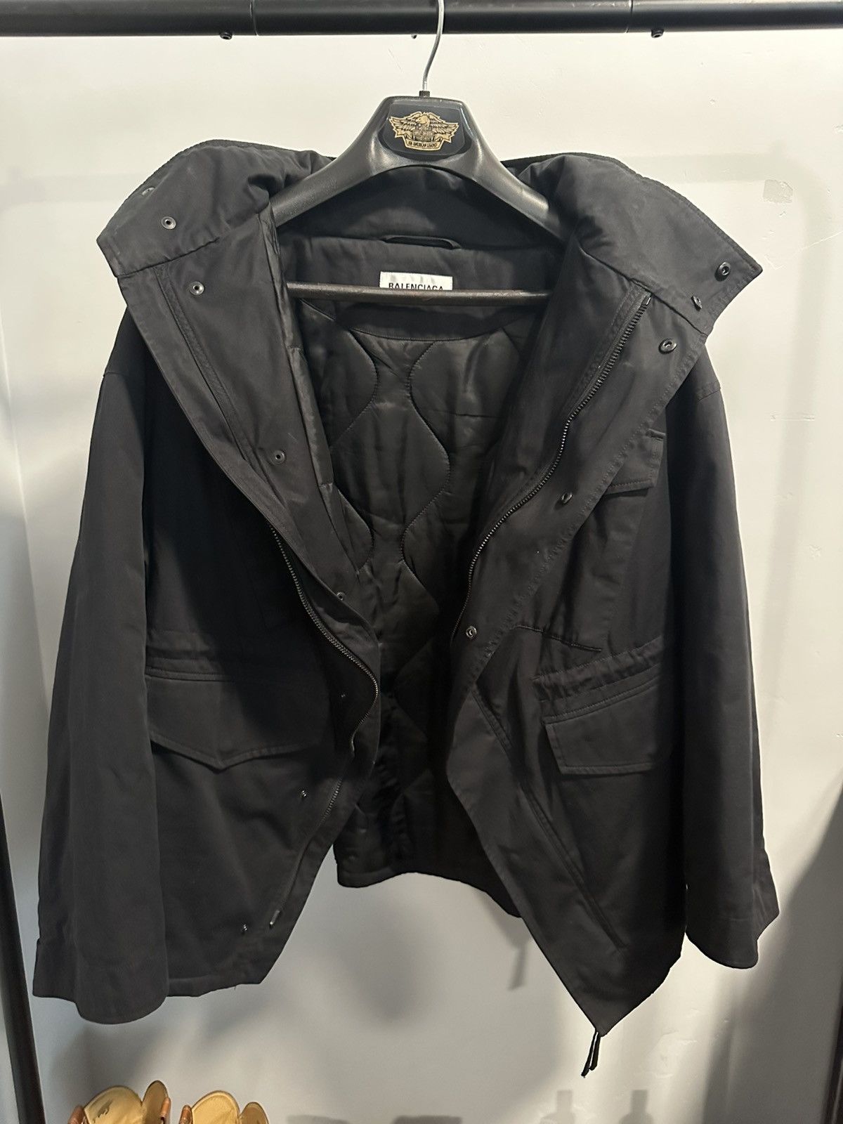 Balenciaga Balenciaga FW19 Swing jacket parka Size US L / EU 52-54 / 3 - 2 Thumbnail