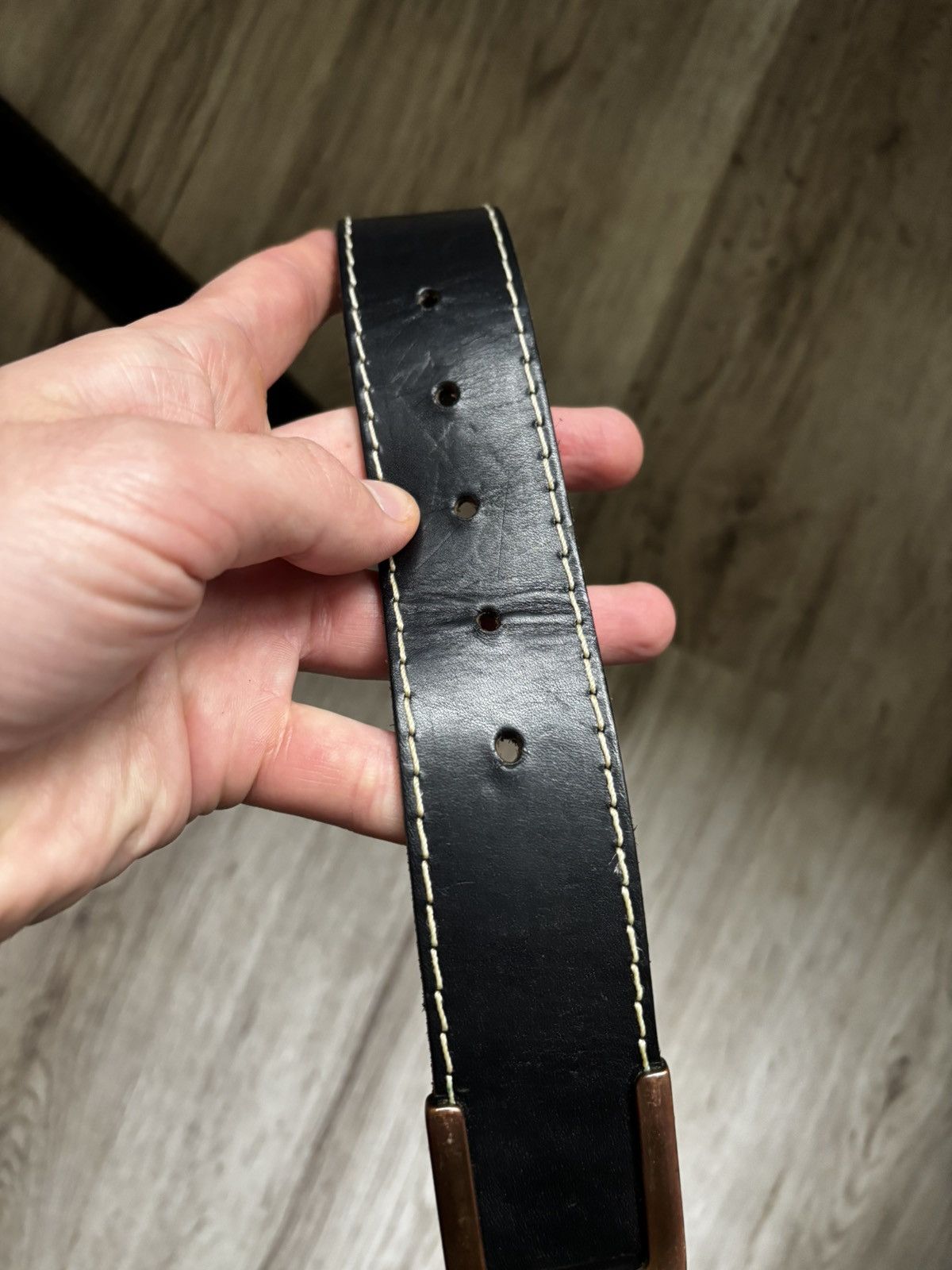 Jean Paul Gaultier Jean Paul Gaultier Black Leather Belt vintage Size ONE SIZE - 14 Thumbnail