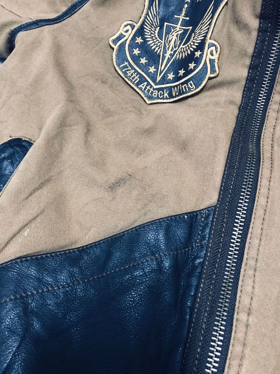 Vintage Avirex Flight Jacket with Patches