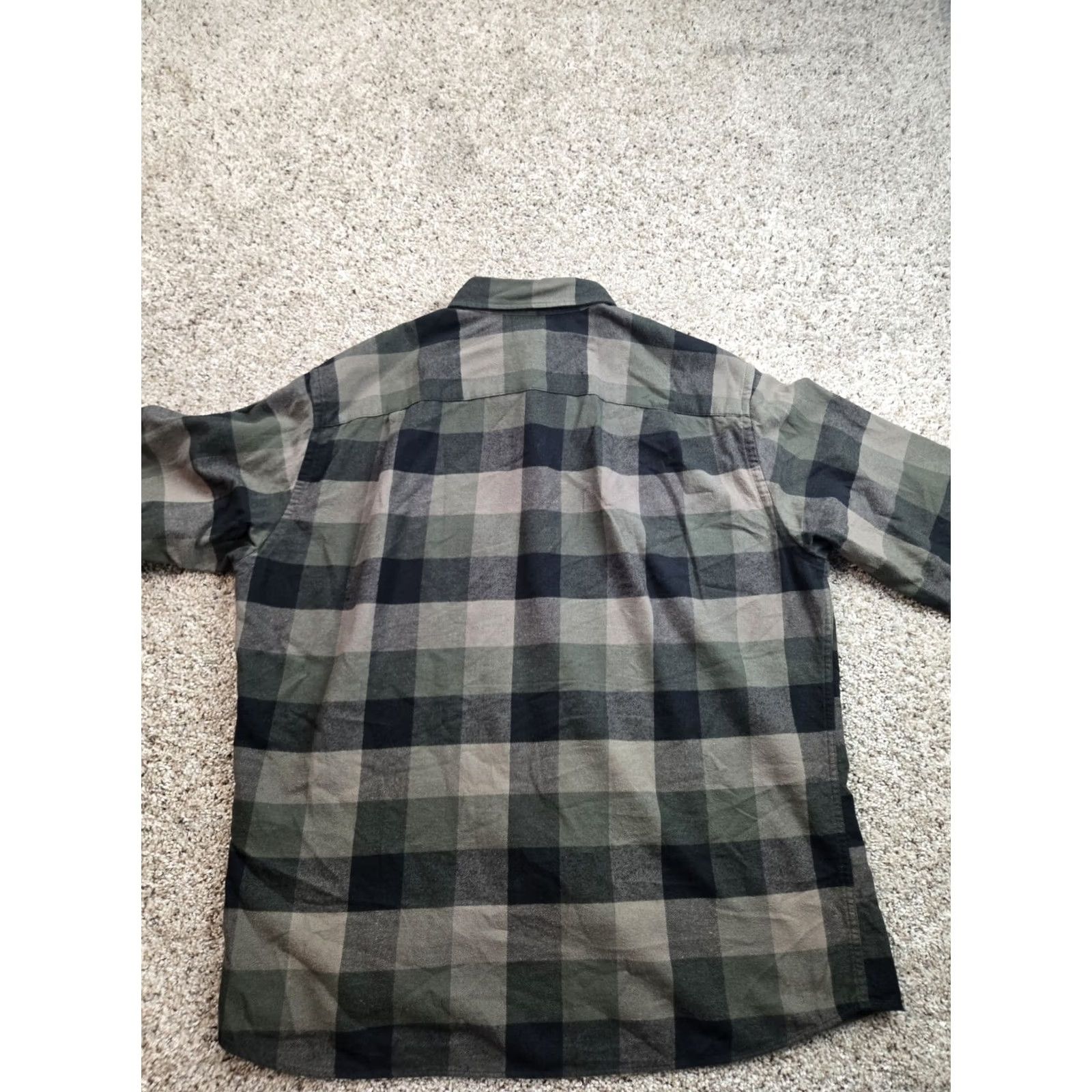 Uniqlo Uniqlo Flannel Shirt Mens XL Green Plaid Cotton Long Sleeve Button Up Pockets Size US XL / EU 56 / 4 - 6 Thumbnail