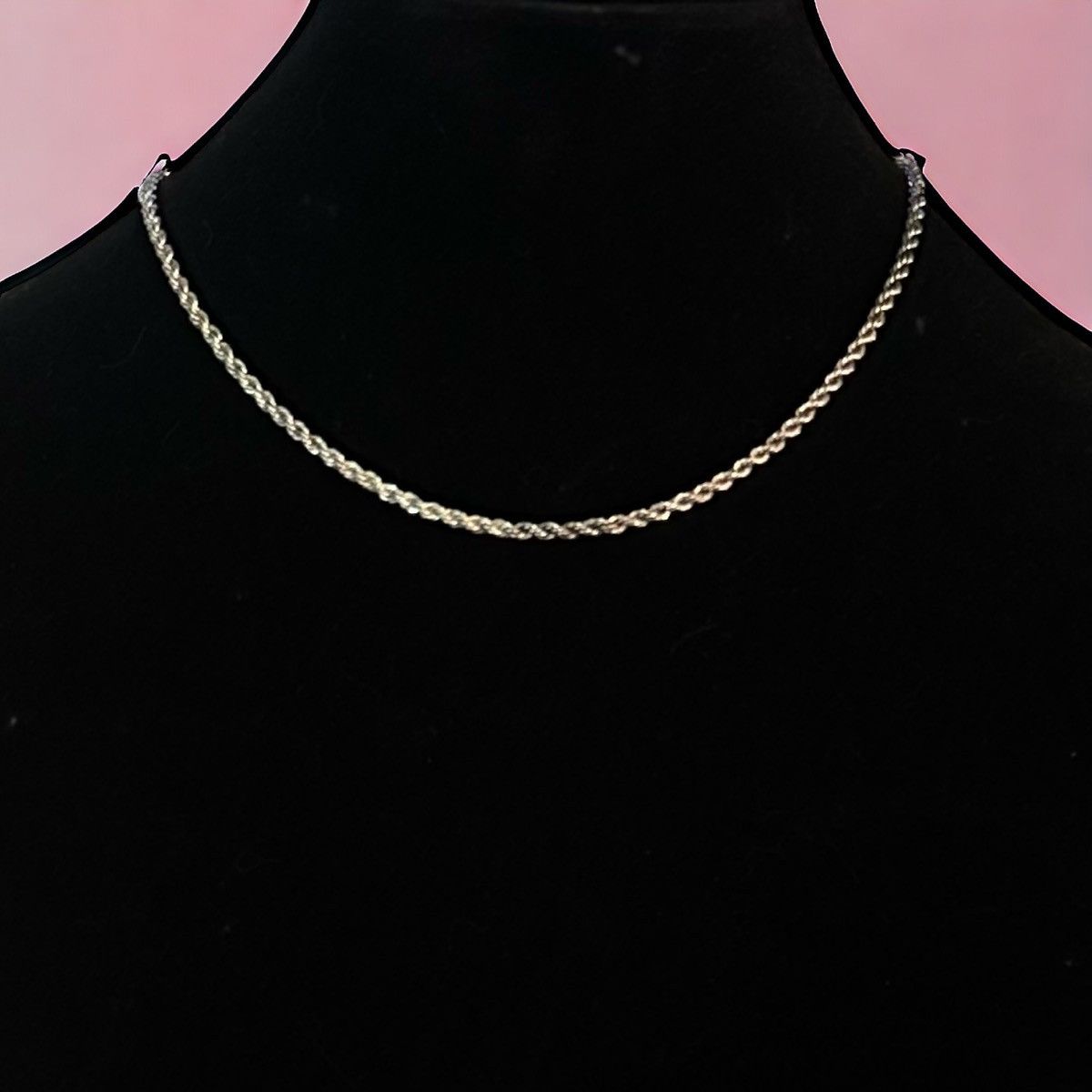 Vintage Vintage silver rope chain necklace Size ONE SIZE - 1 Thumbnail