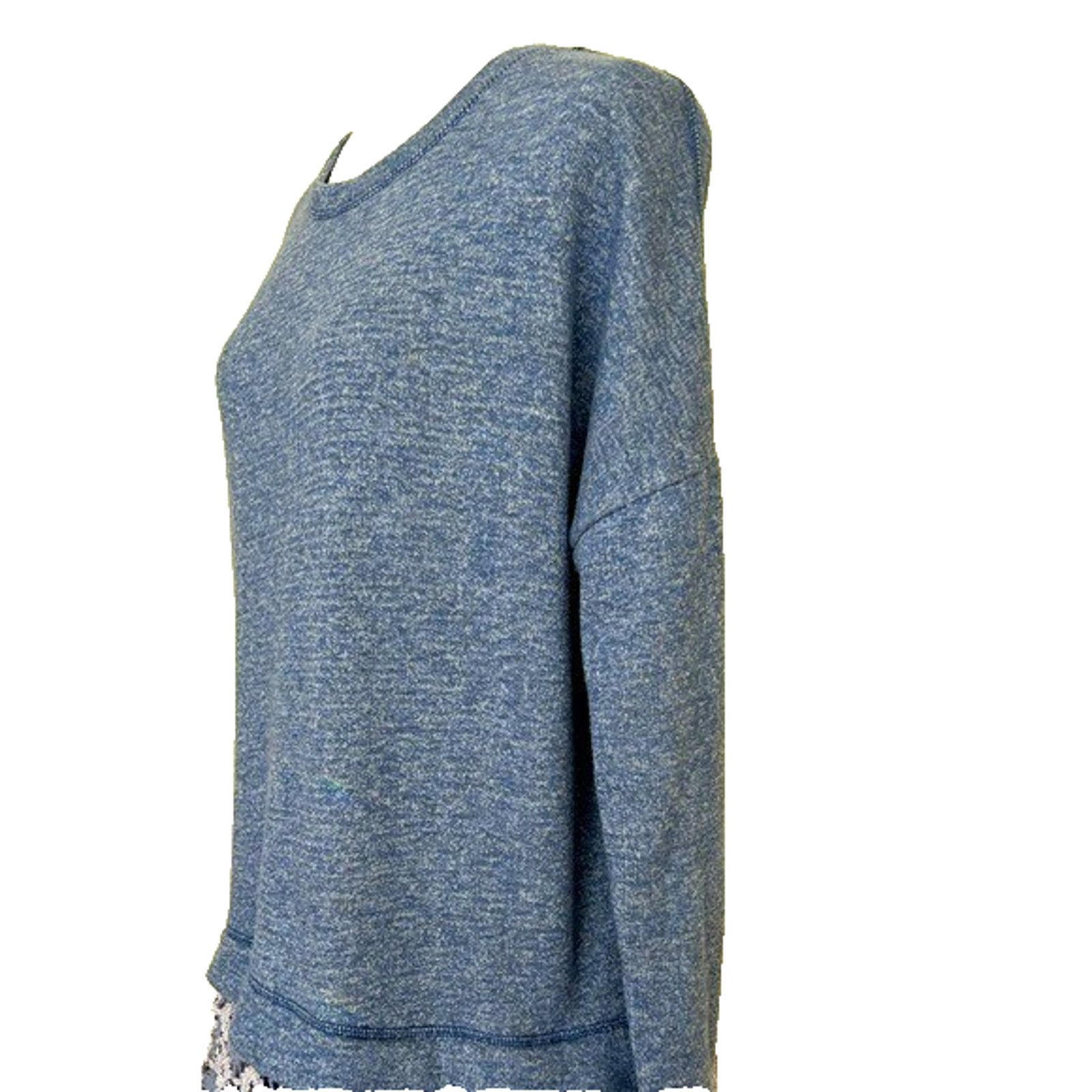 Free People Free People Shirt Size M/L Blue & Long Sleeve A003087 Size L / US 10 / IT 46 - 3 Thumbnail
