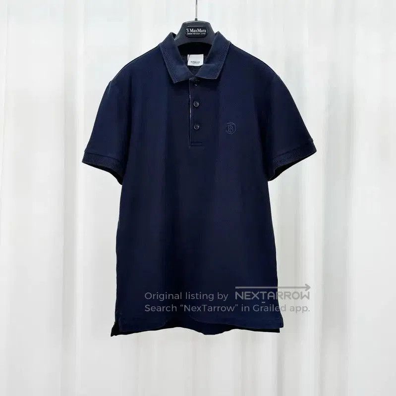 Burberry Burberry Black Cotton Logo Polo Shirt. Size US S / EU 44-46 / 1 - 1 Thumbnail