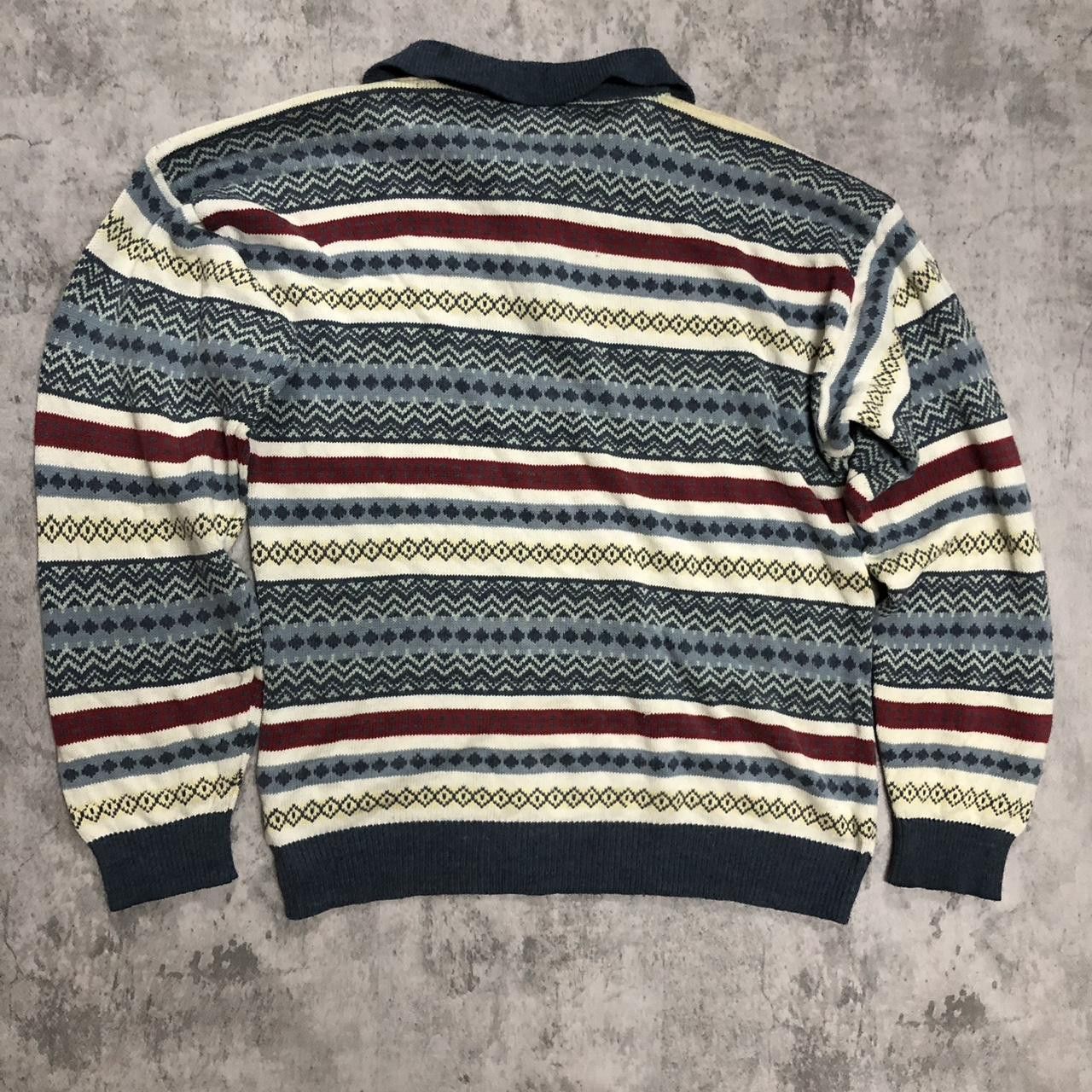 Other Multicoloured vintage 90s knit polo shirt #retro Size US XL / EU 56 / 4 - 4 Thumbnail