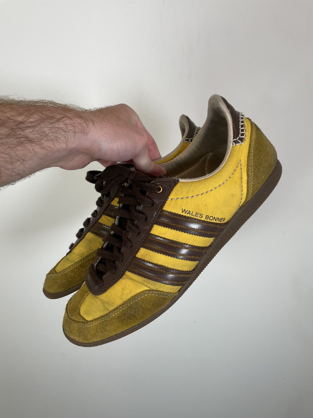 Adidas x Wales Bonner Japan Hazy Yellow Sneakers 9.5 | Grailed