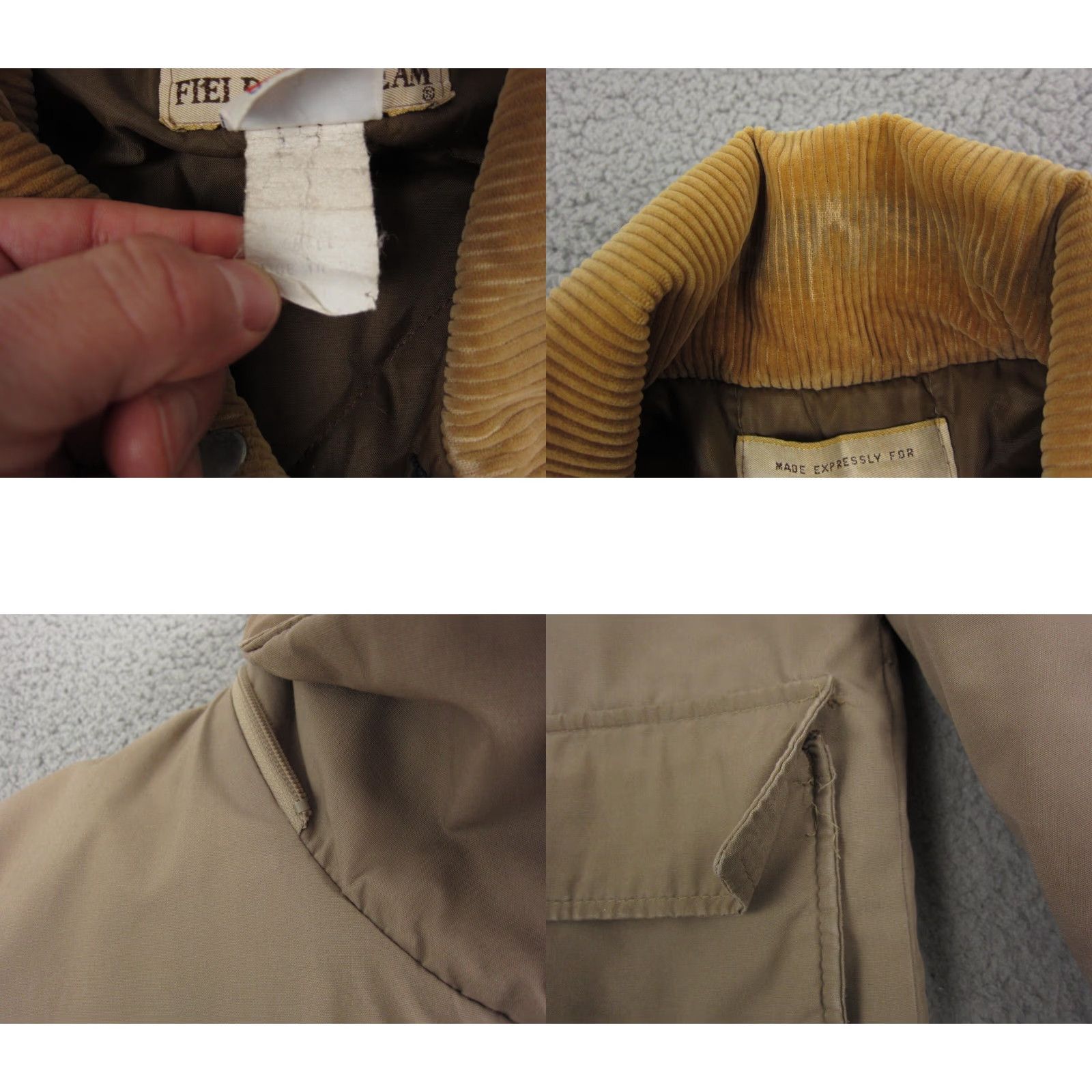Vintage VINTAGE Field & Stream Jacket Mens S Brown 80s Puffer Parka Zip Corduroy Size US S / EU 44-46 / 1 - 8 Thumbnail