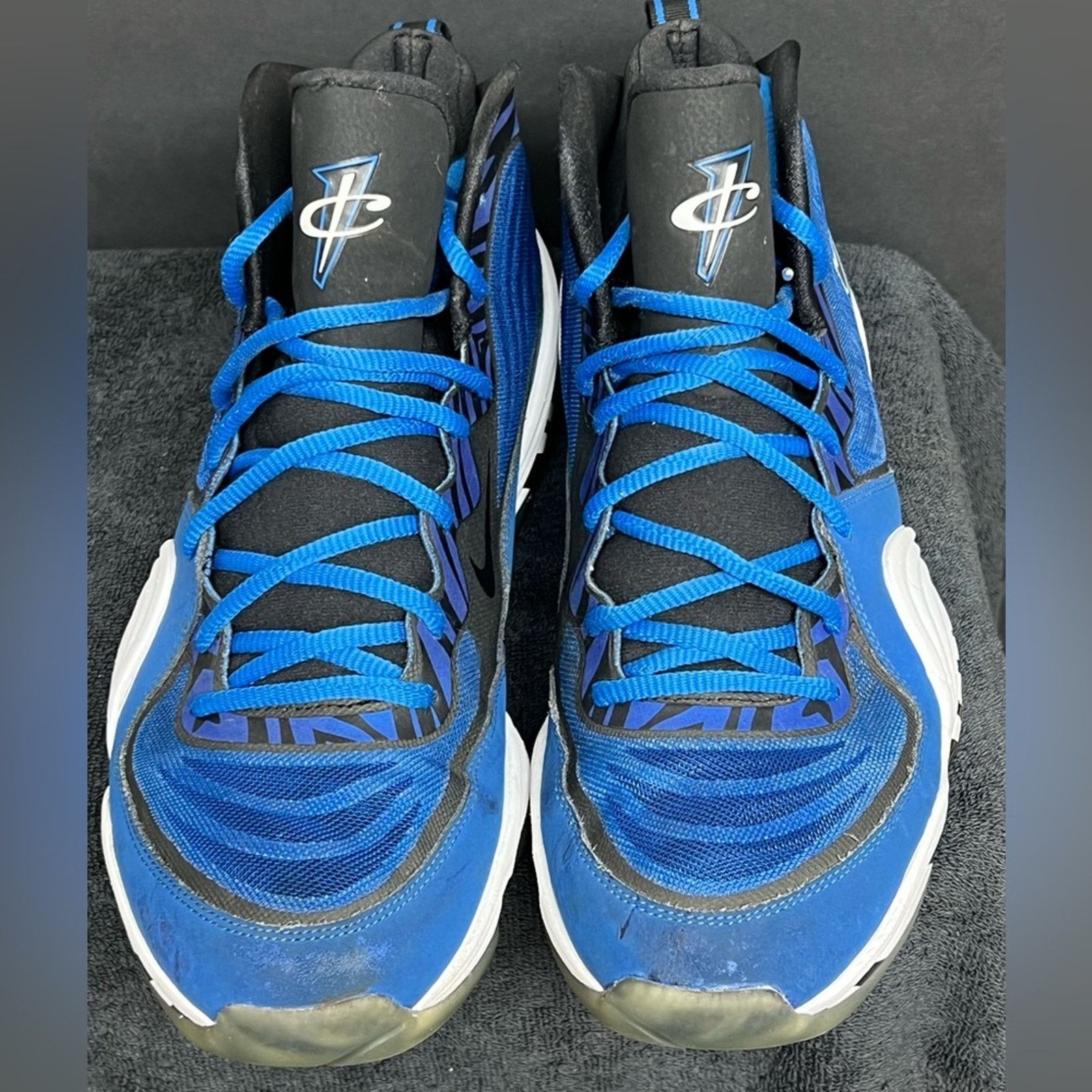 Nike Size 11 - Nike Air Penny 5 Memphis Tigers Blue Black Suede Size US 11 / EU 44 - 9 Thumbnail